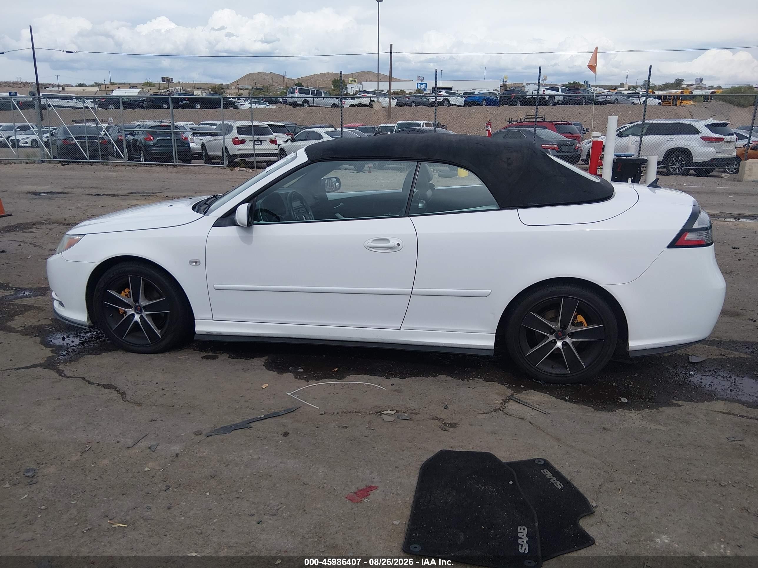 2011 Saab 9-3 Turbo4 Белый vin: YS3FA7CYXB1306498