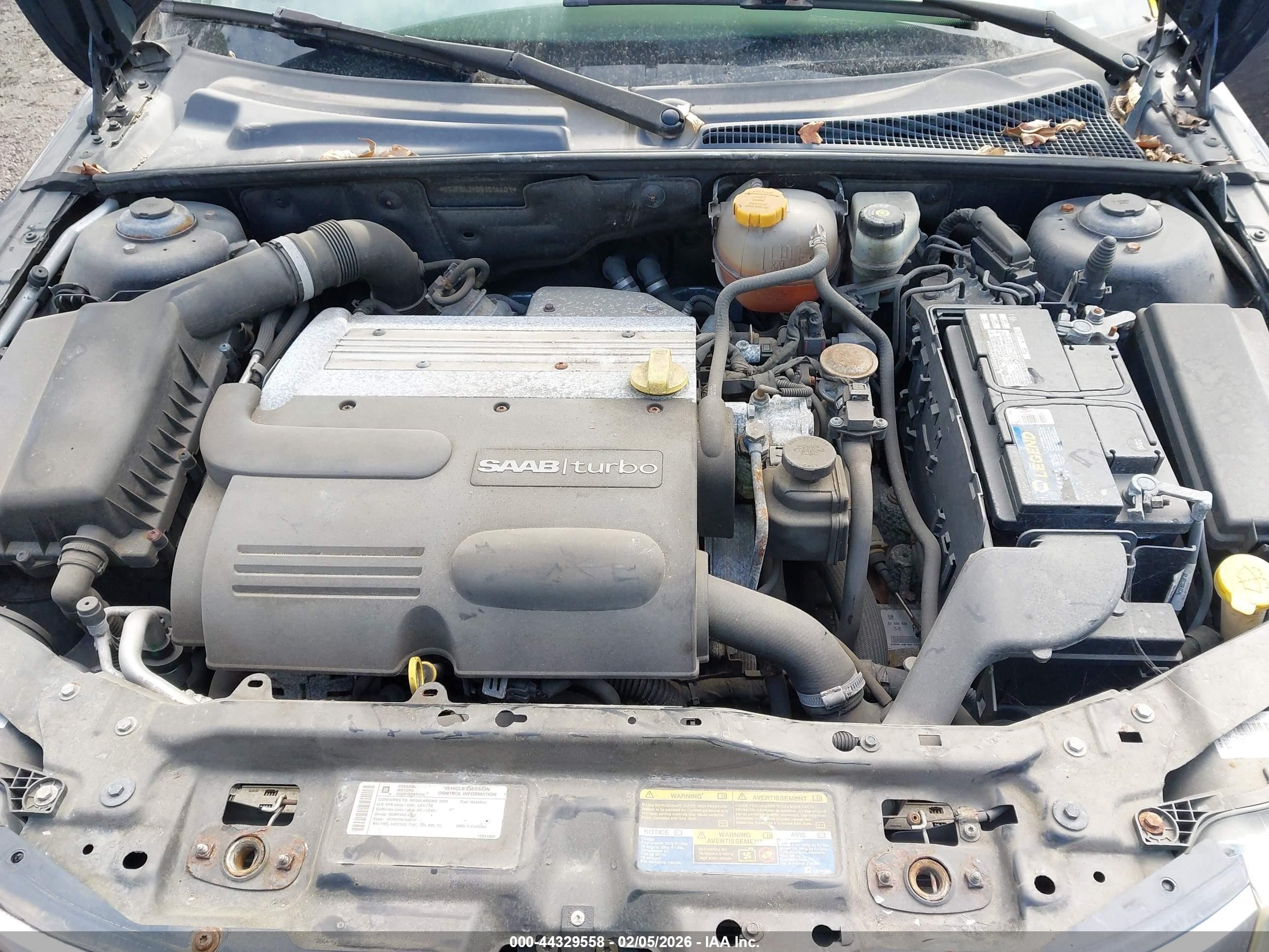 2009 Saab 9-3 2.0t Blue vin: YS3FB42Y091014401