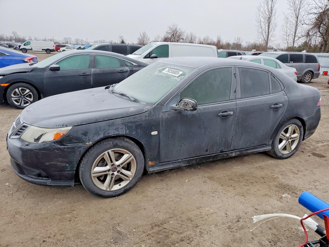 2009 Saab 9-3 2.0t Black vin: YS3FB42Y091025253