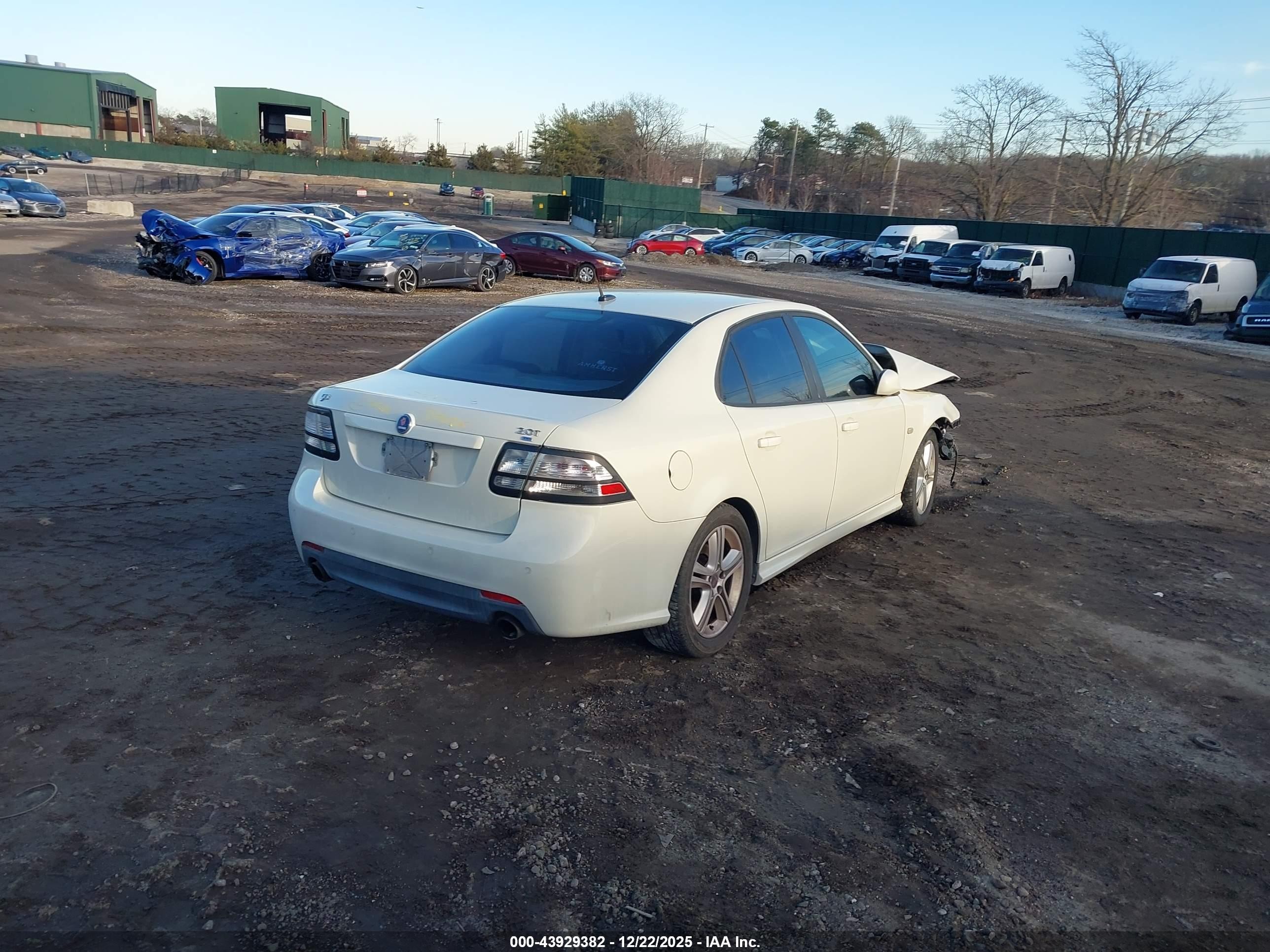 2009 Saab 9-3 2.0t White vin: YS3FB42Y491016412