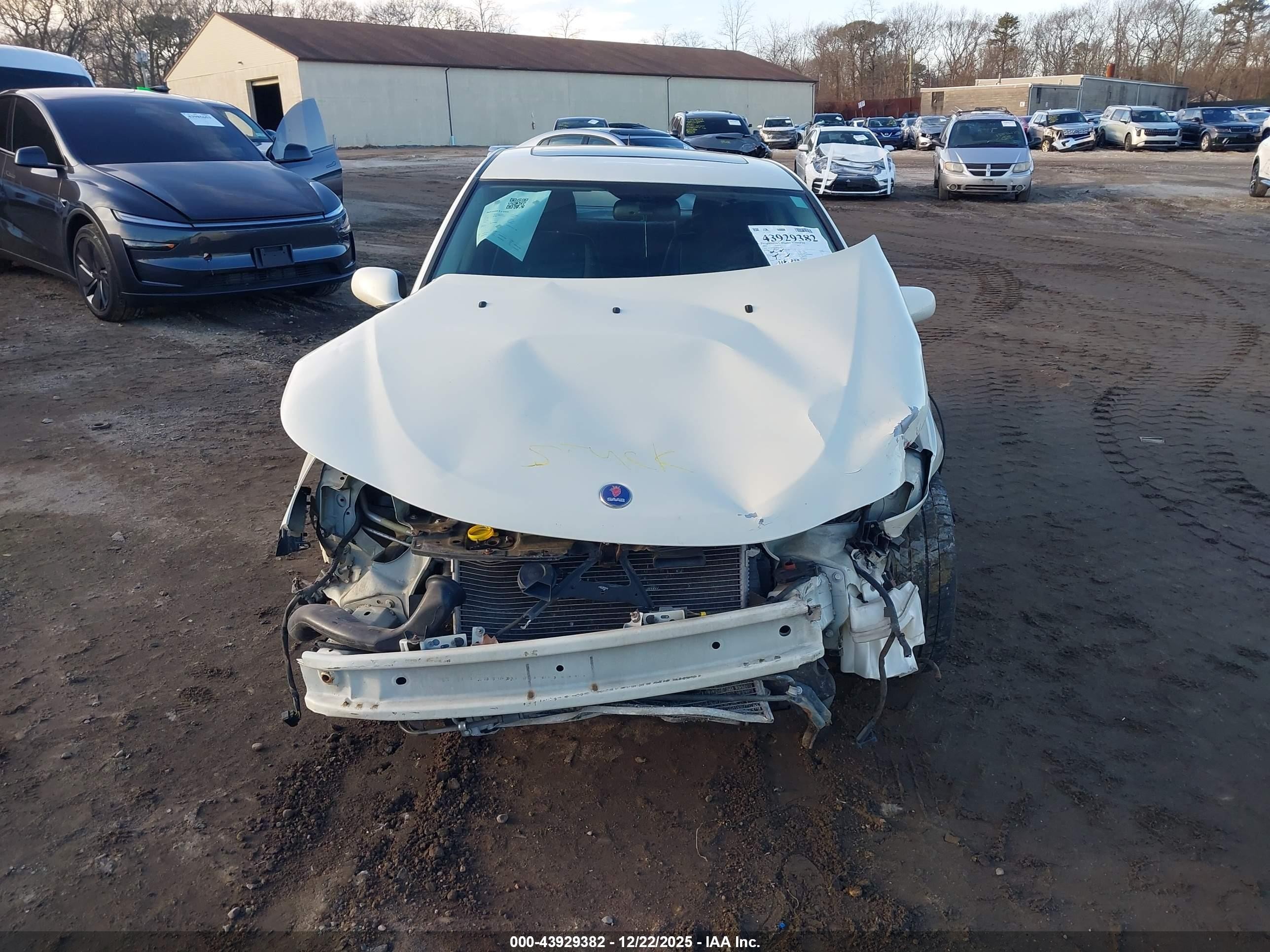 2009 Saab 9-3 2.0t White vin: YS3FB42Y491016412