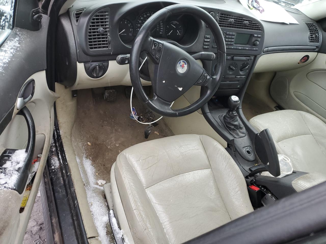 2003 Saab 9-3 Linear Черный vin: YS3FB45S031054296