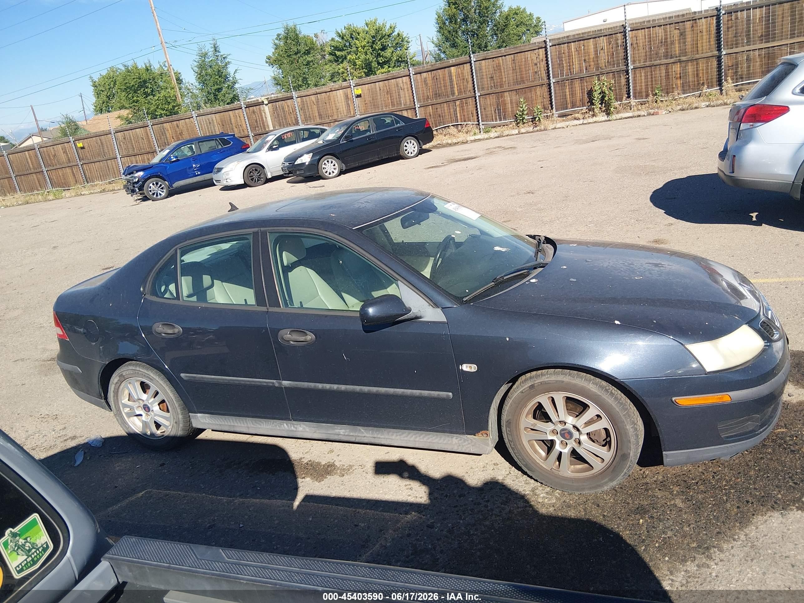 2005 Saab 9-3 Linear Dark Blue vin: YS3FB45S151026073