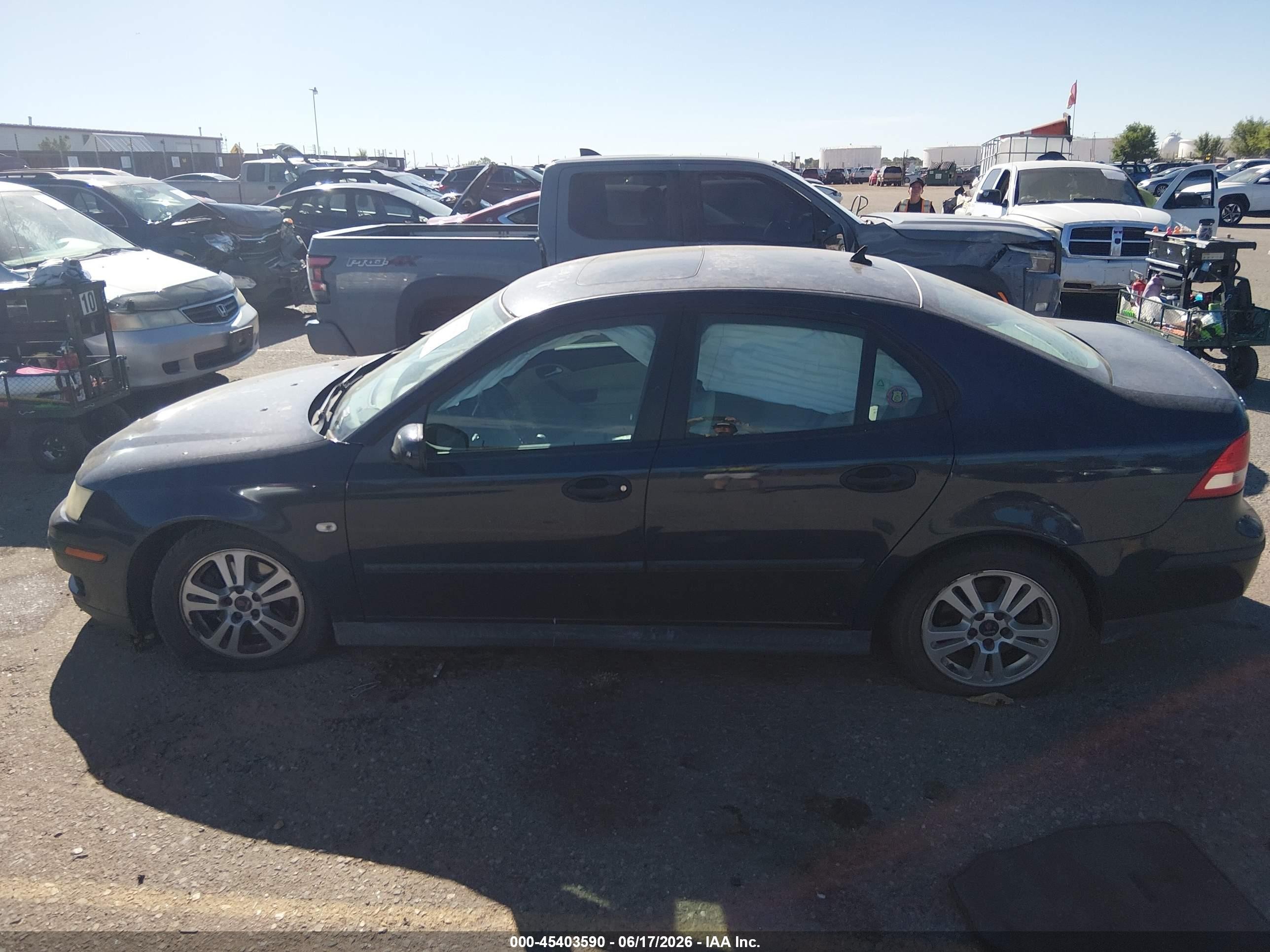 2005 Saab 9-3 Linear Dark Blue vin: YS3FB45S151026073