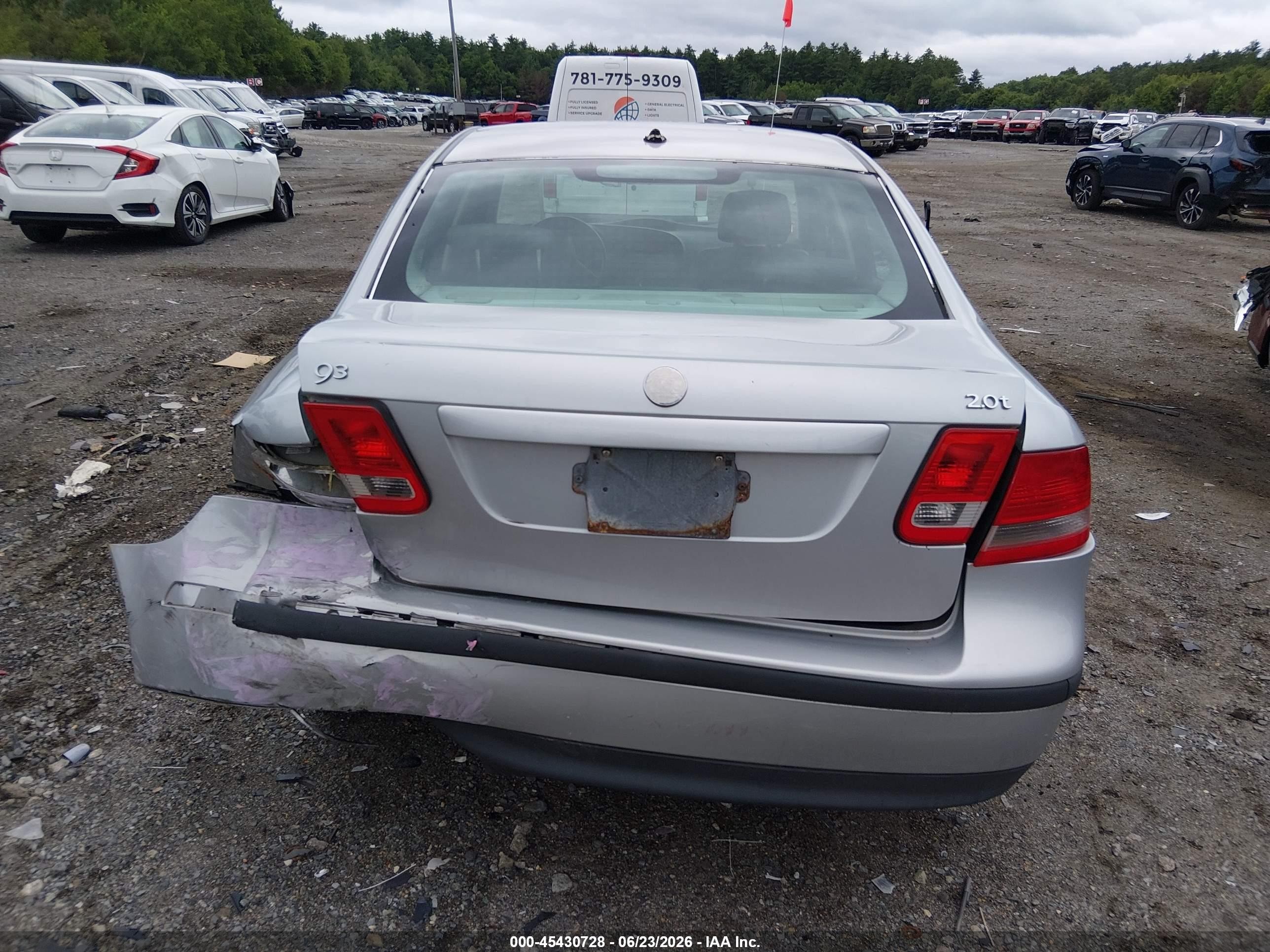 2005 Saab 9-3 Linear Silver vin: YS3FB45S551028134