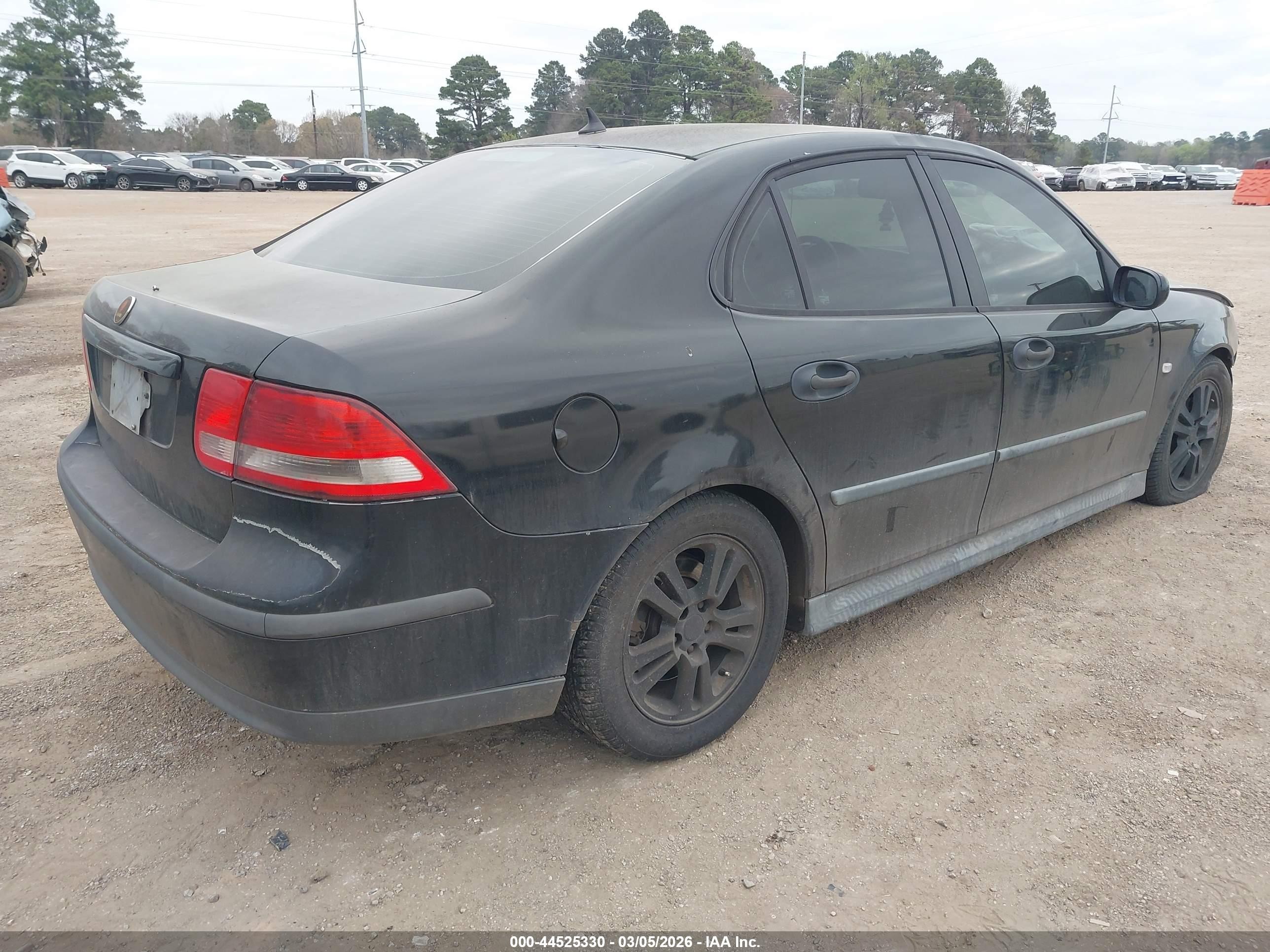 2005 Saab 9-3 Linear Black vin: YS3FB45S751038261
