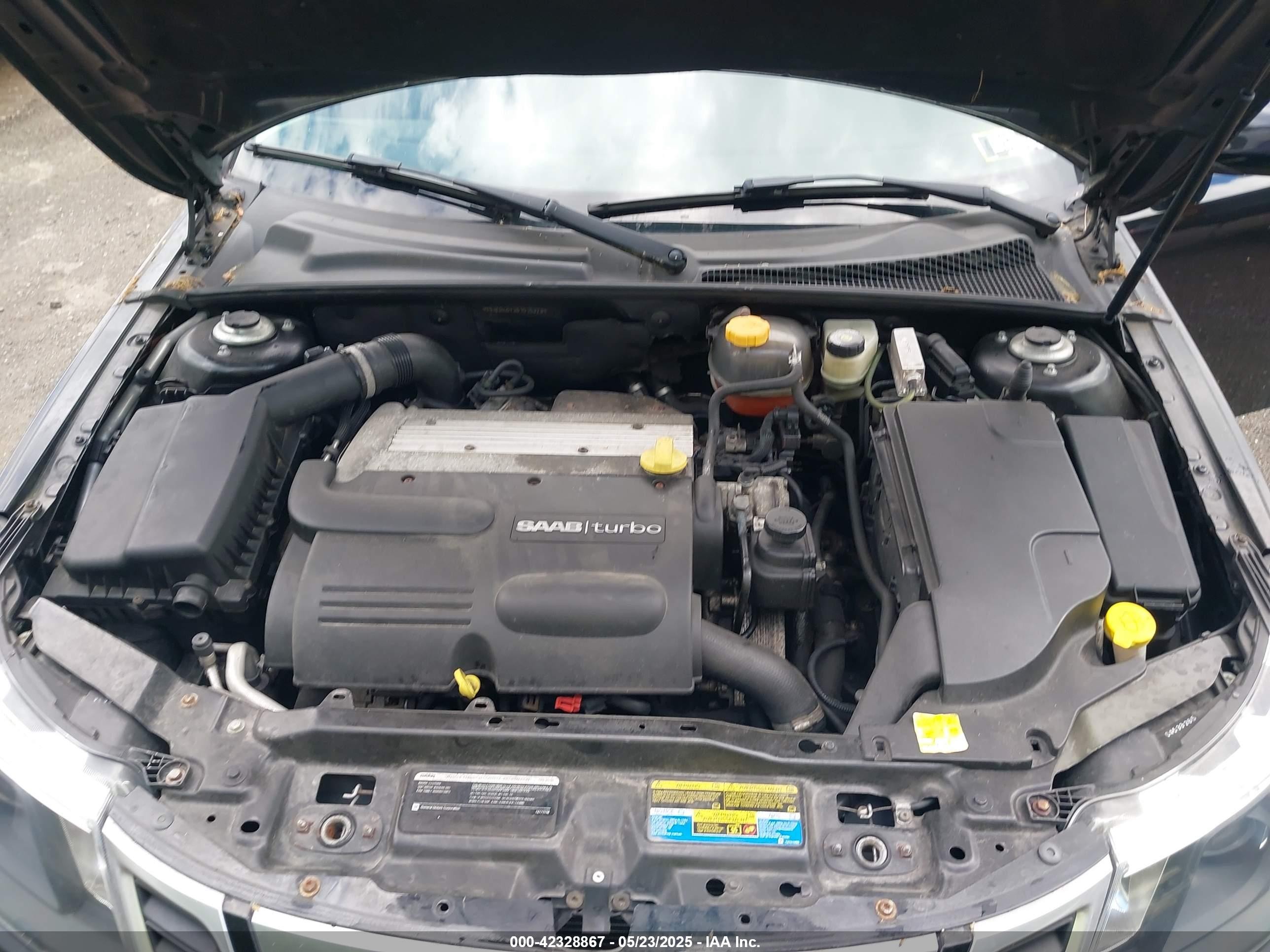 2008 Saab 9-3 2.0t Black vin: YS3FB46Y381015373