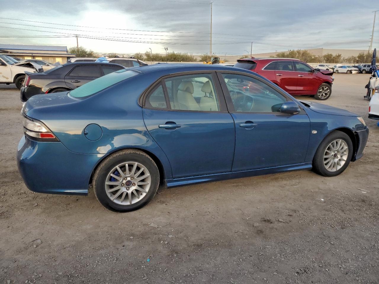 2009 Saab 9-3 2.0t Синий vin: YS3FB46Y491011804