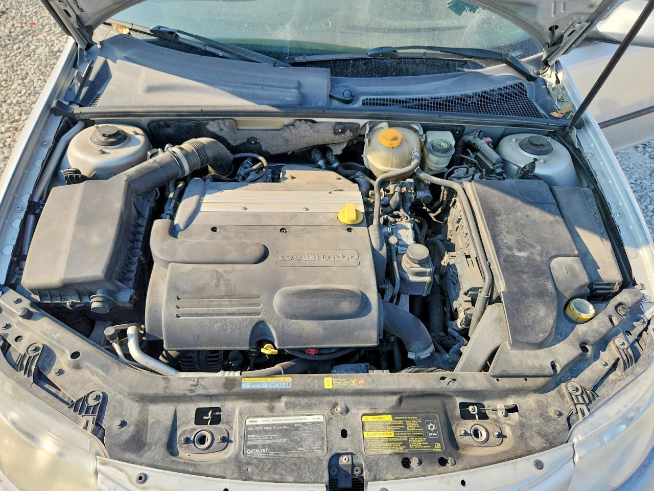 2004 Saab 9-3 Linear Silver vin: YS3FB49S041016353