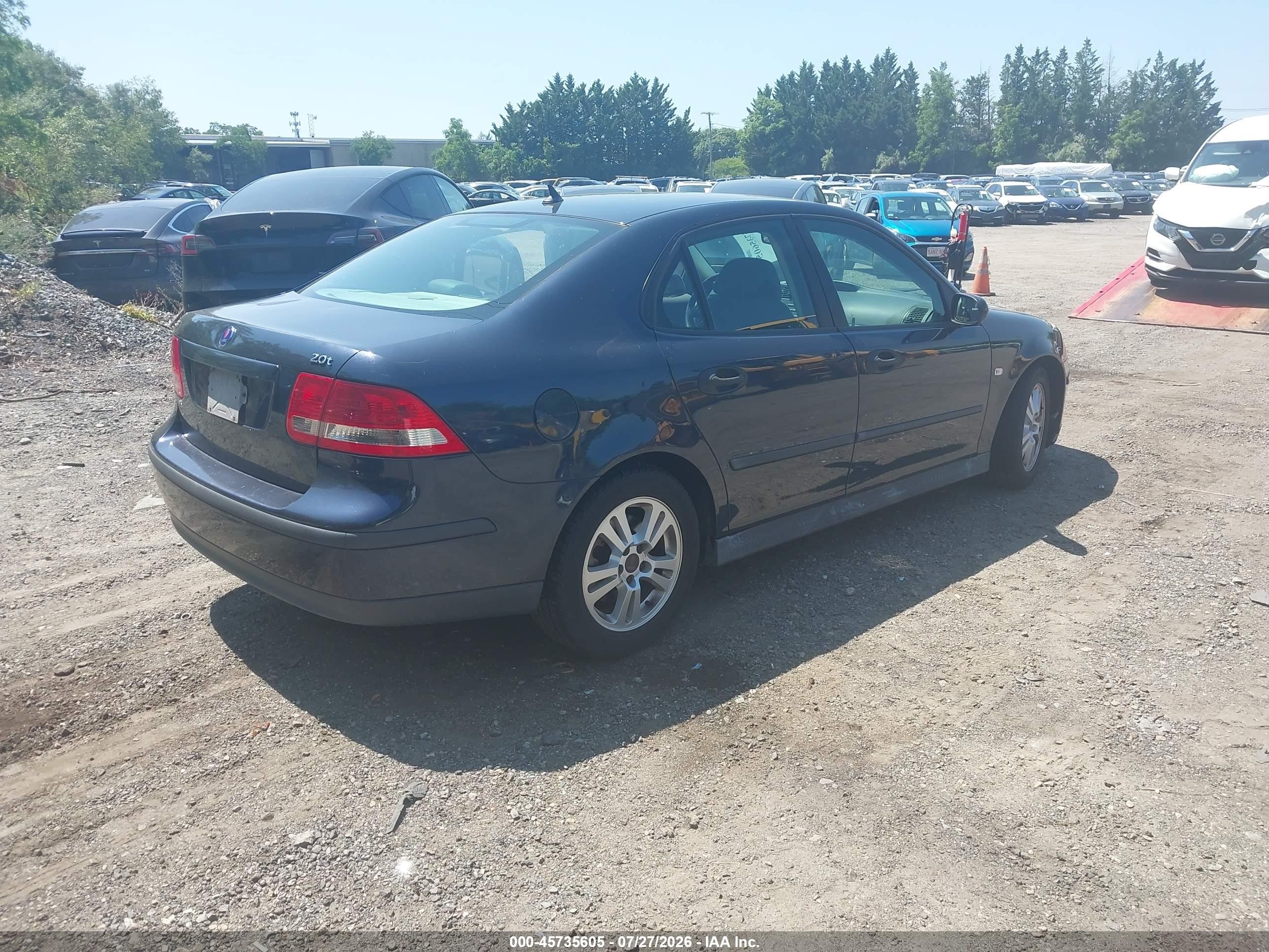 2005 Saab 9-3 Linear Blue vin: YS3FB49S251018381