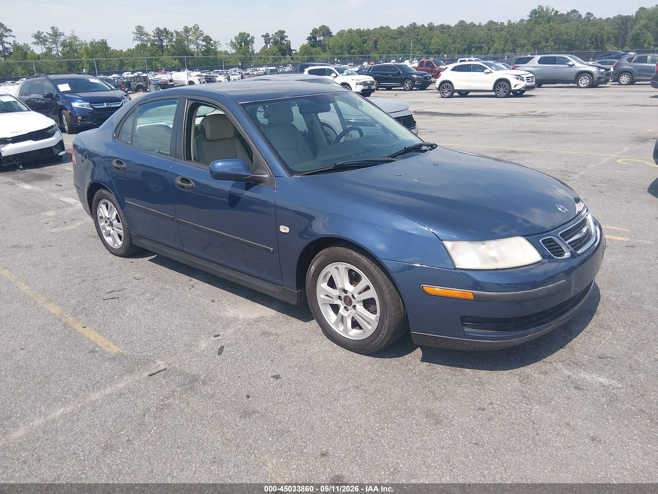2005 Saab 9-3 Linear Blue vin: YS3FB49S251059464