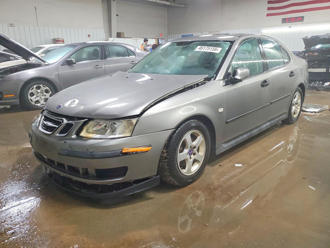 2004 Saab 9-3 Linear Gray vin: YS3FB49S541005106