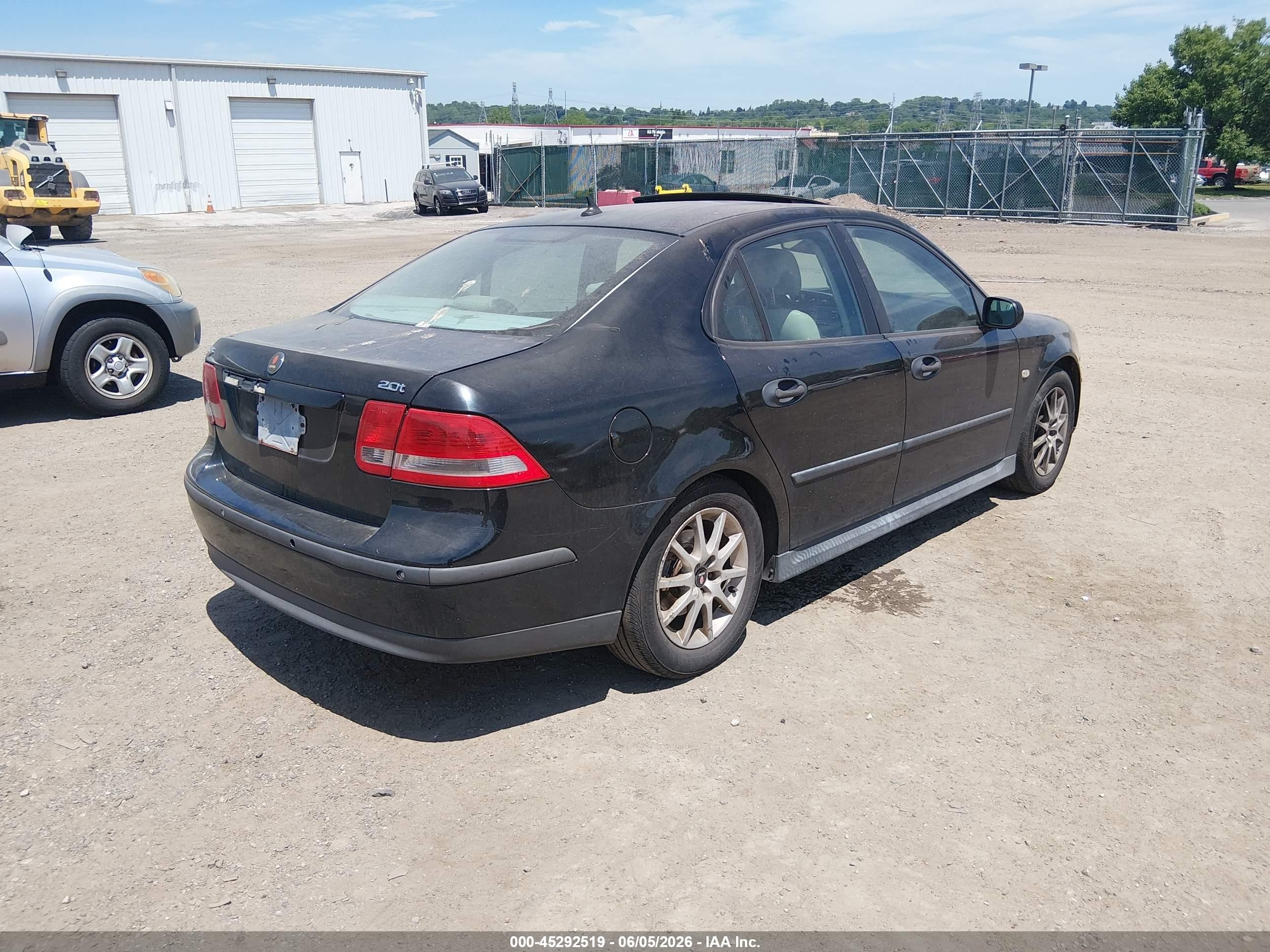 2003 Saab 9-3 Linear Черный vin: YS3FB49S631046925