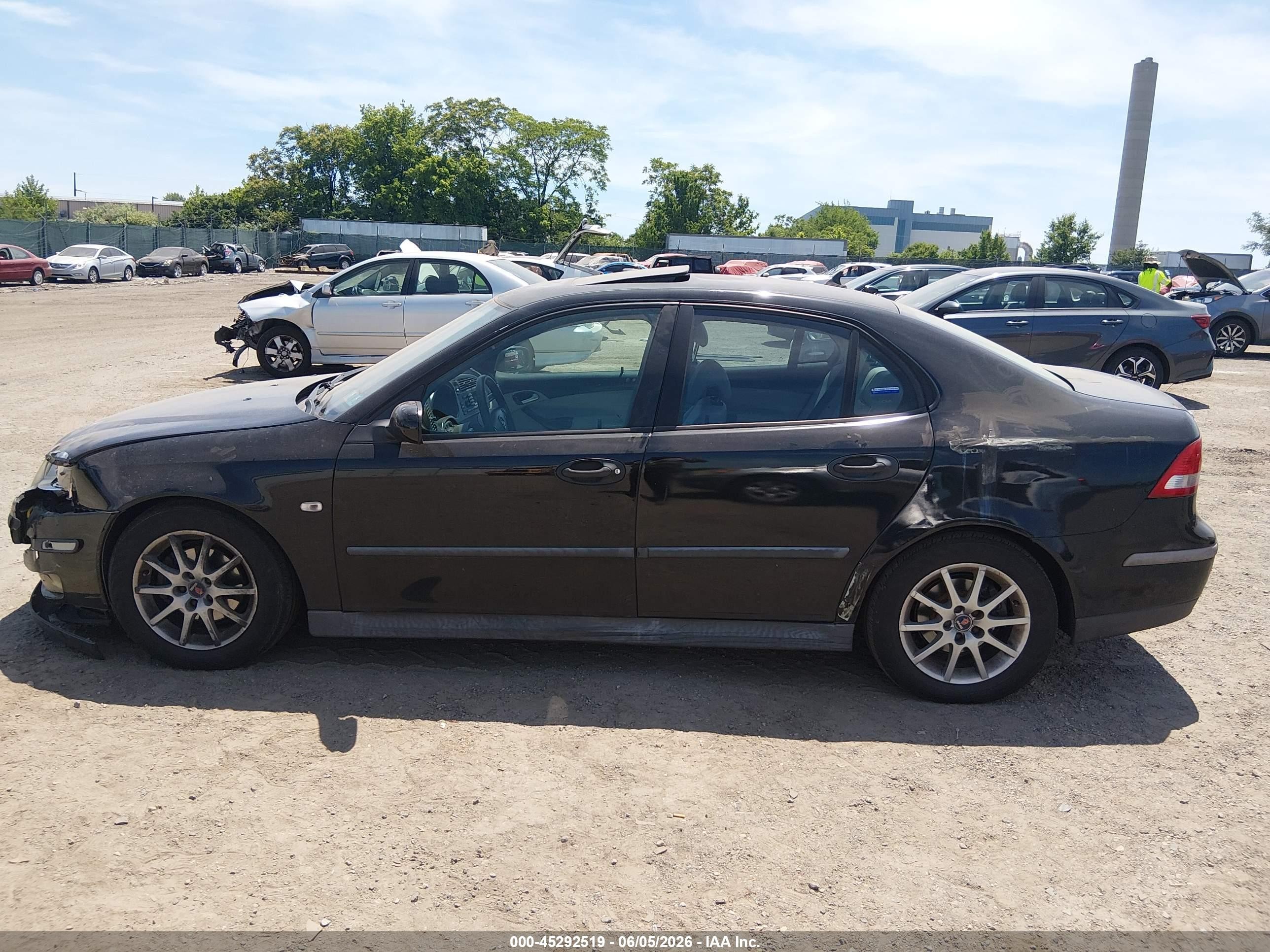2003 Saab 9-3 Linear Черный vin: YS3FB49S631046925