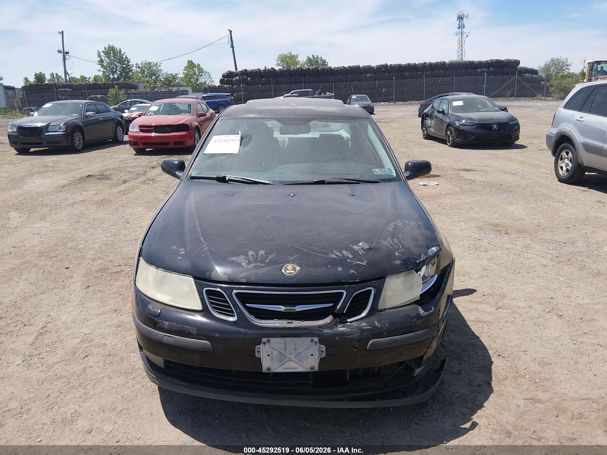 2003 Saab 9-3 Linear Черный vin: YS3FB49S631046925