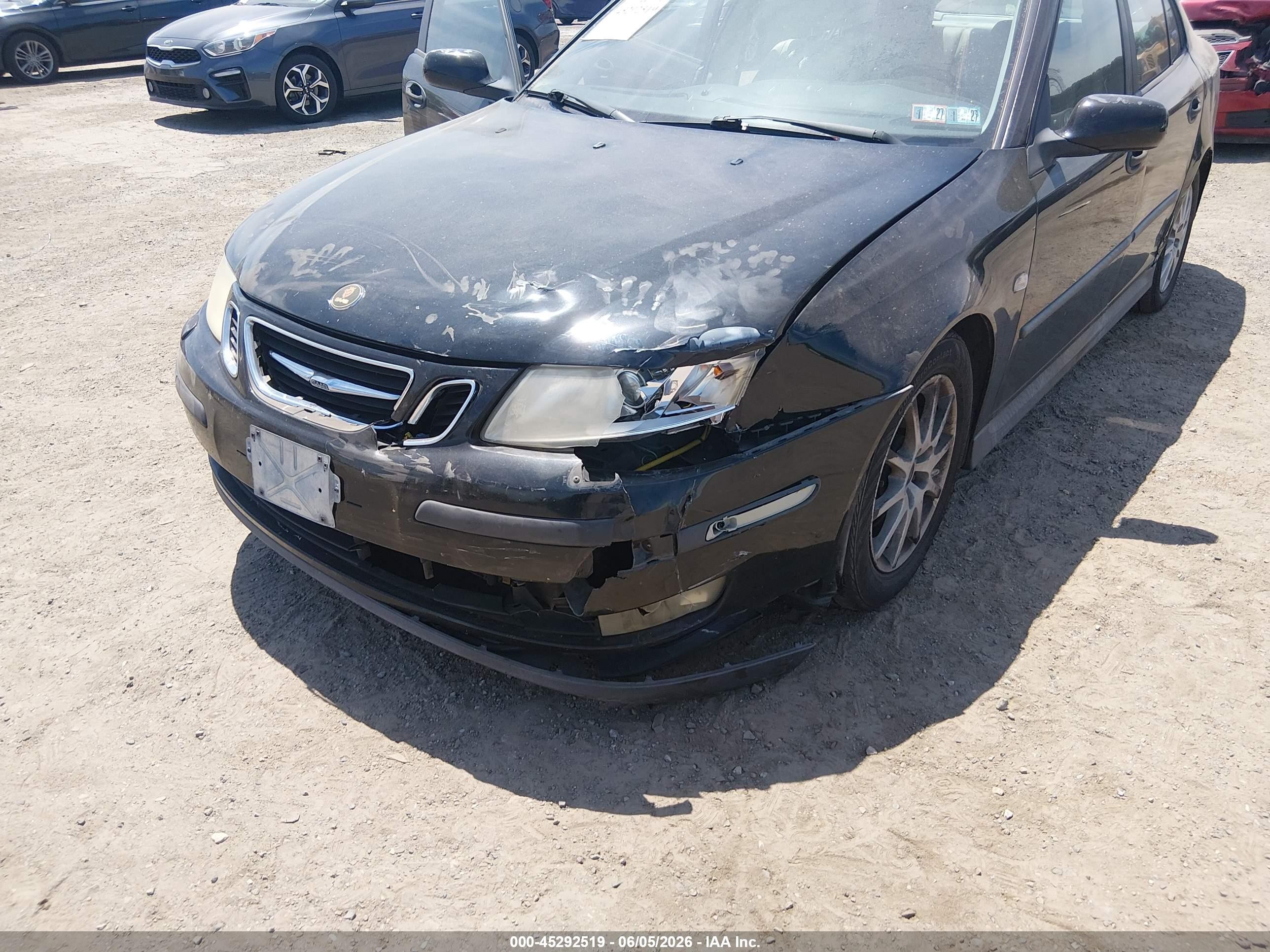 2003 Saab 9-3 Linear Черный vin: YS3FB49S631046925