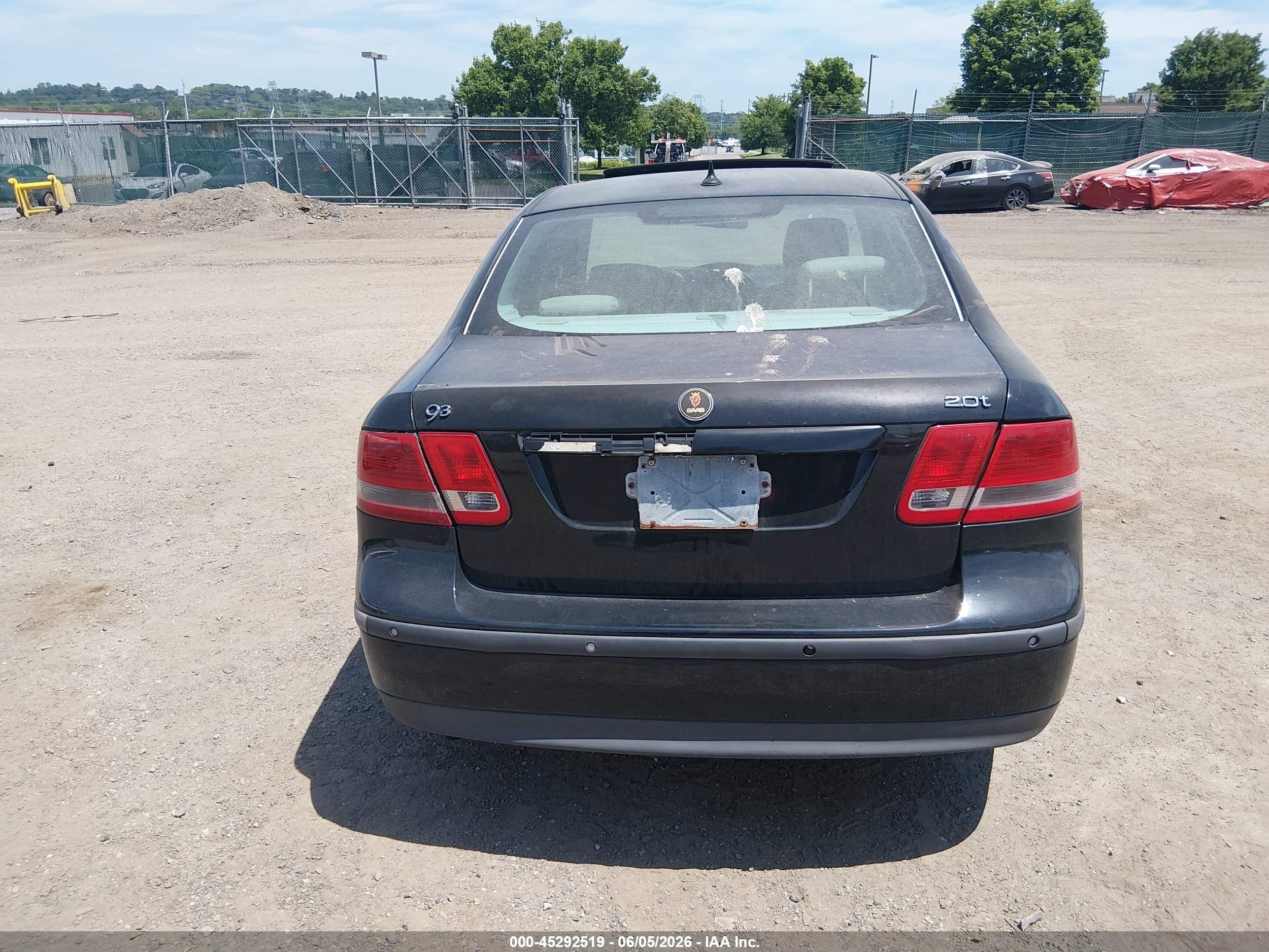 2003 Saab 9-3 Linear Черный vin: YS3FB49S631046925