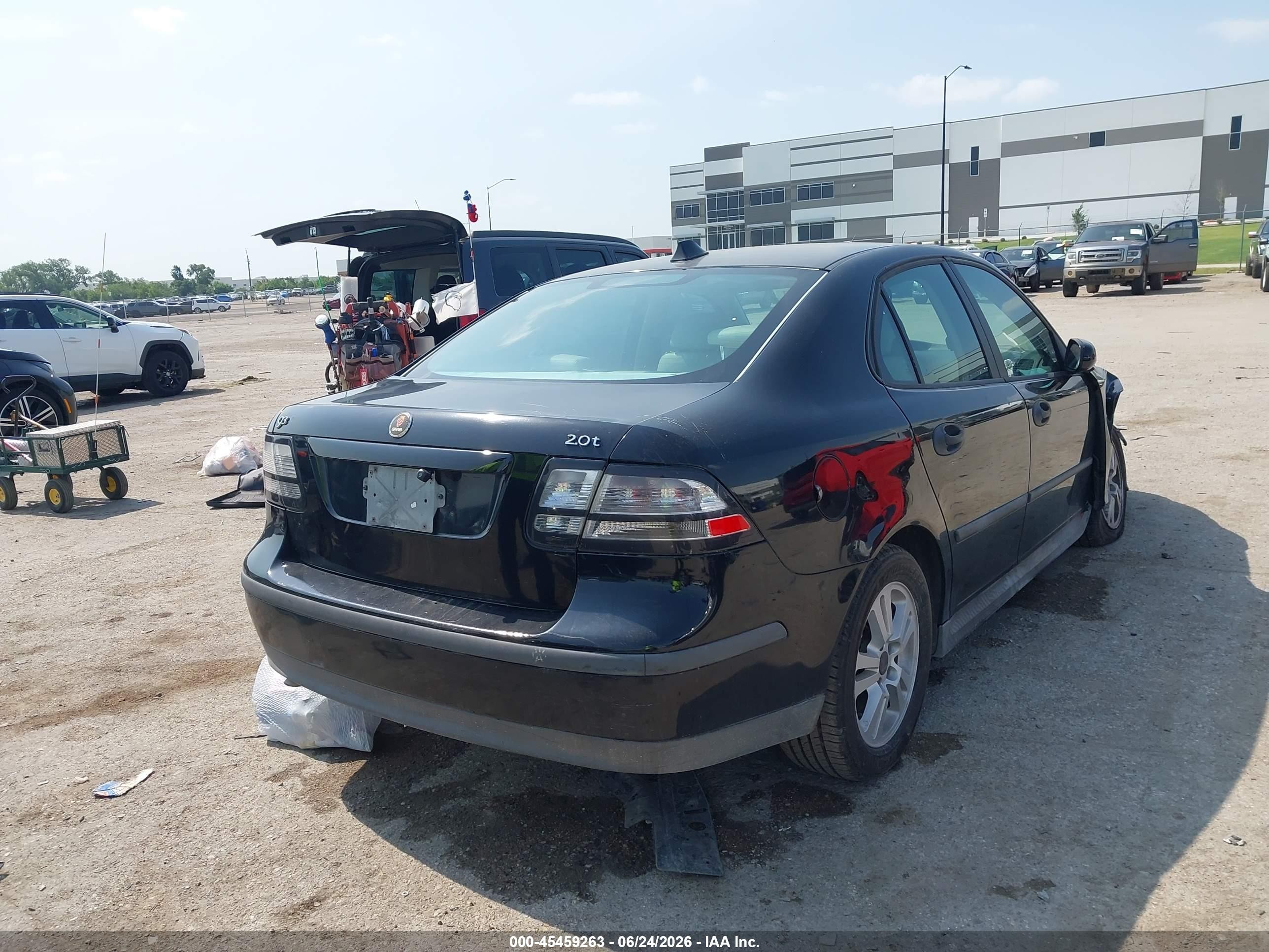 2005 Saab 9-3 Linear Black vin: YS3FB49S651047656