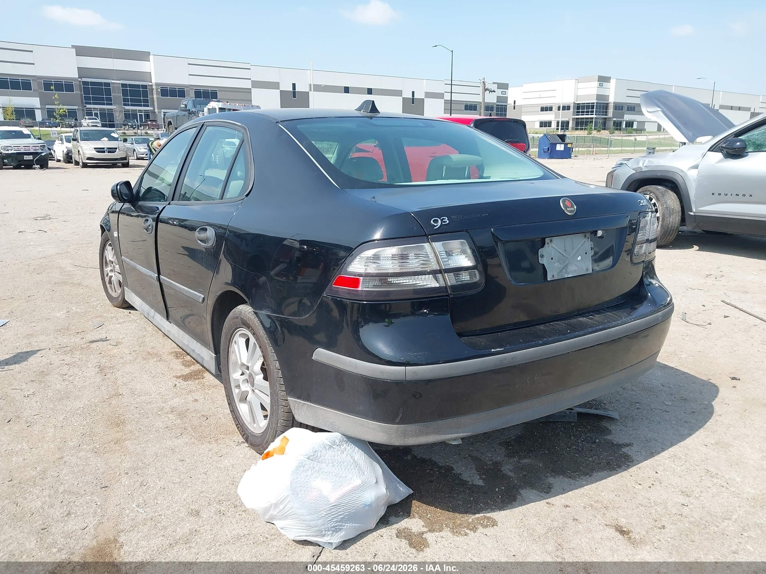 2005 Saab 9-3 Linear Black vin: YS3FB49S651047656