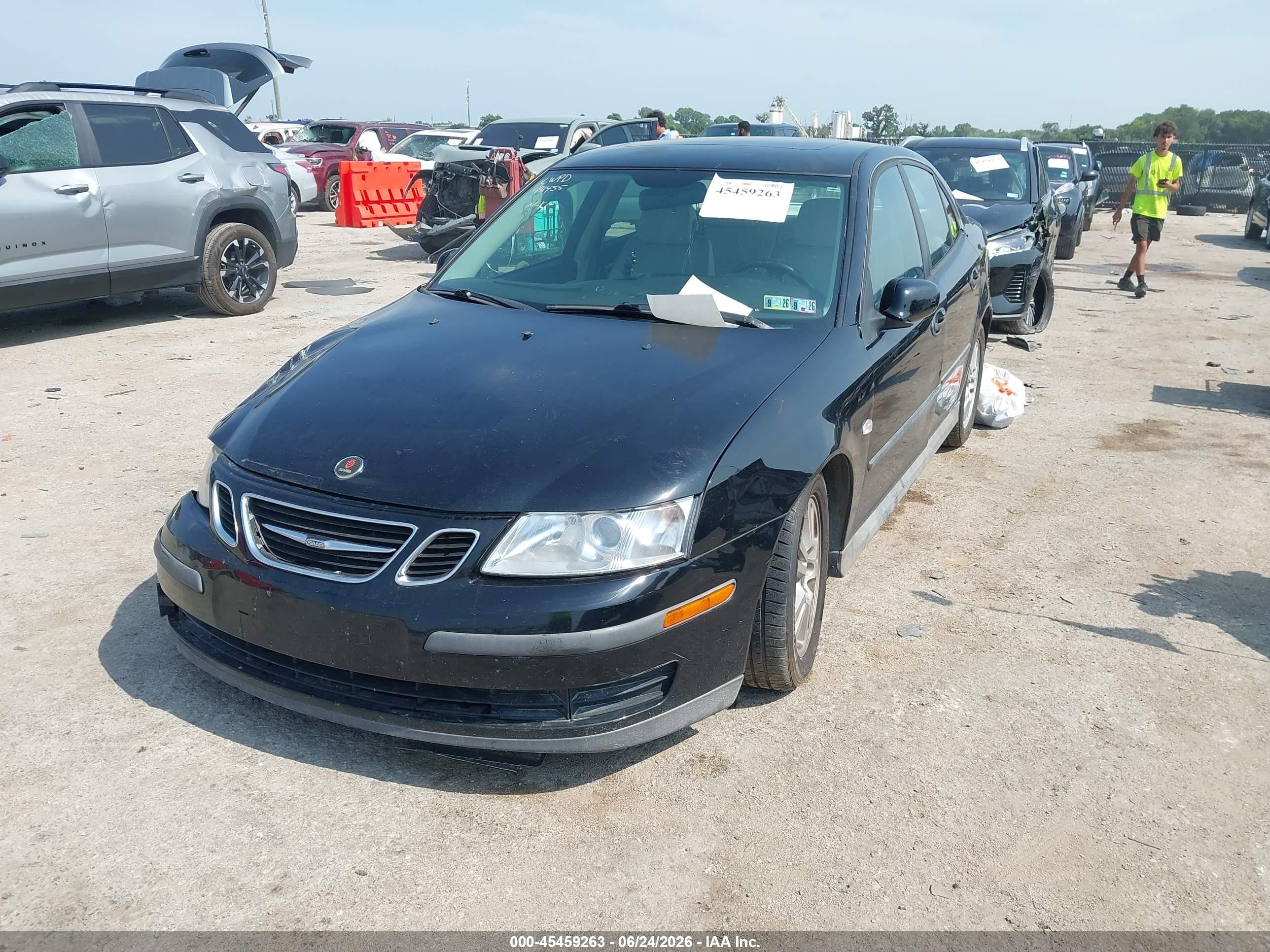 2005 Saab 9-3 Linear Black vin: YS3FB49S651047656