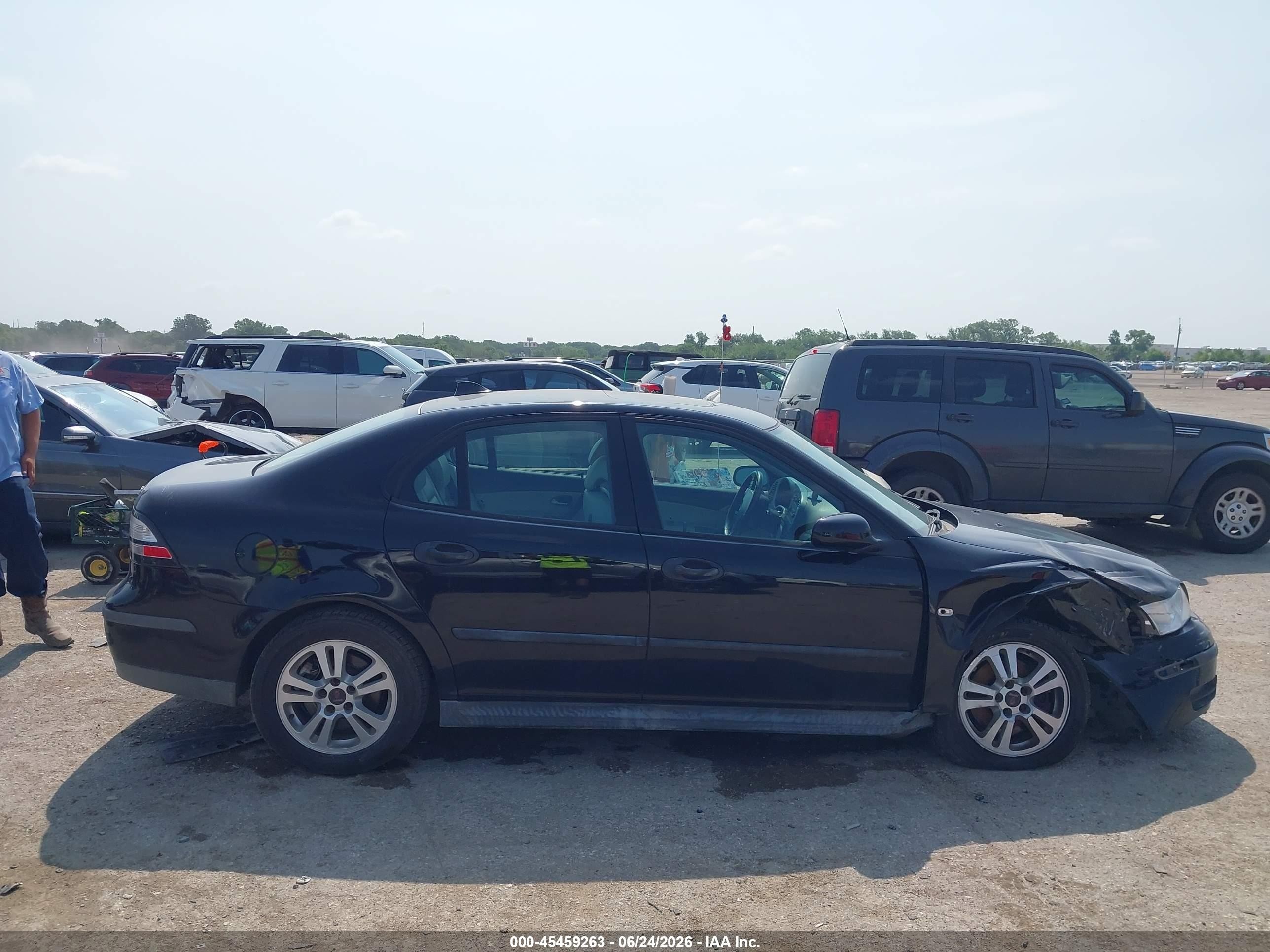2005 Saab 9-3 Linear Black vin: YS3FB49S651047656