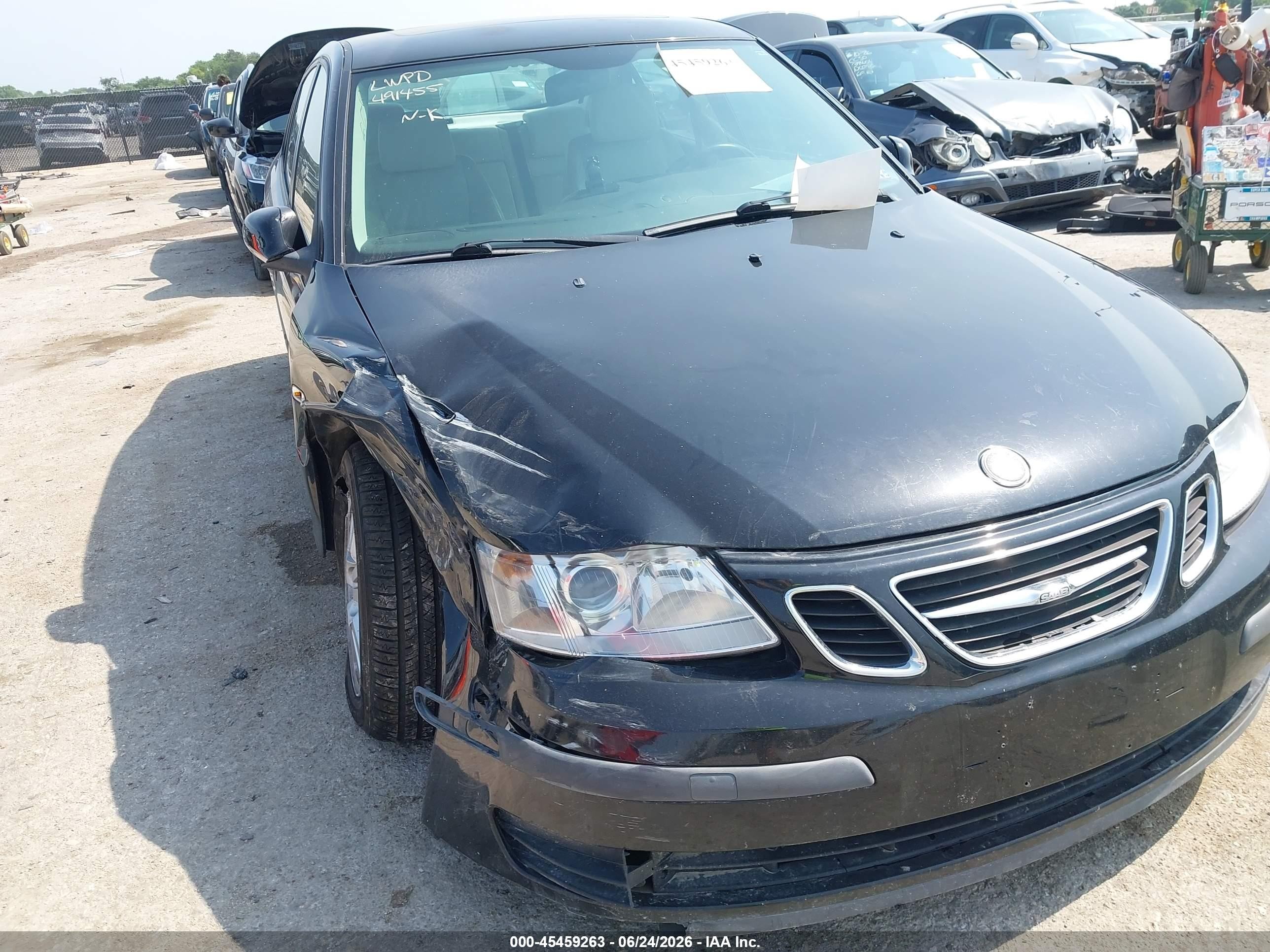 2005 Saab 9-3 Linear Black vin: YS3FB49S651047656