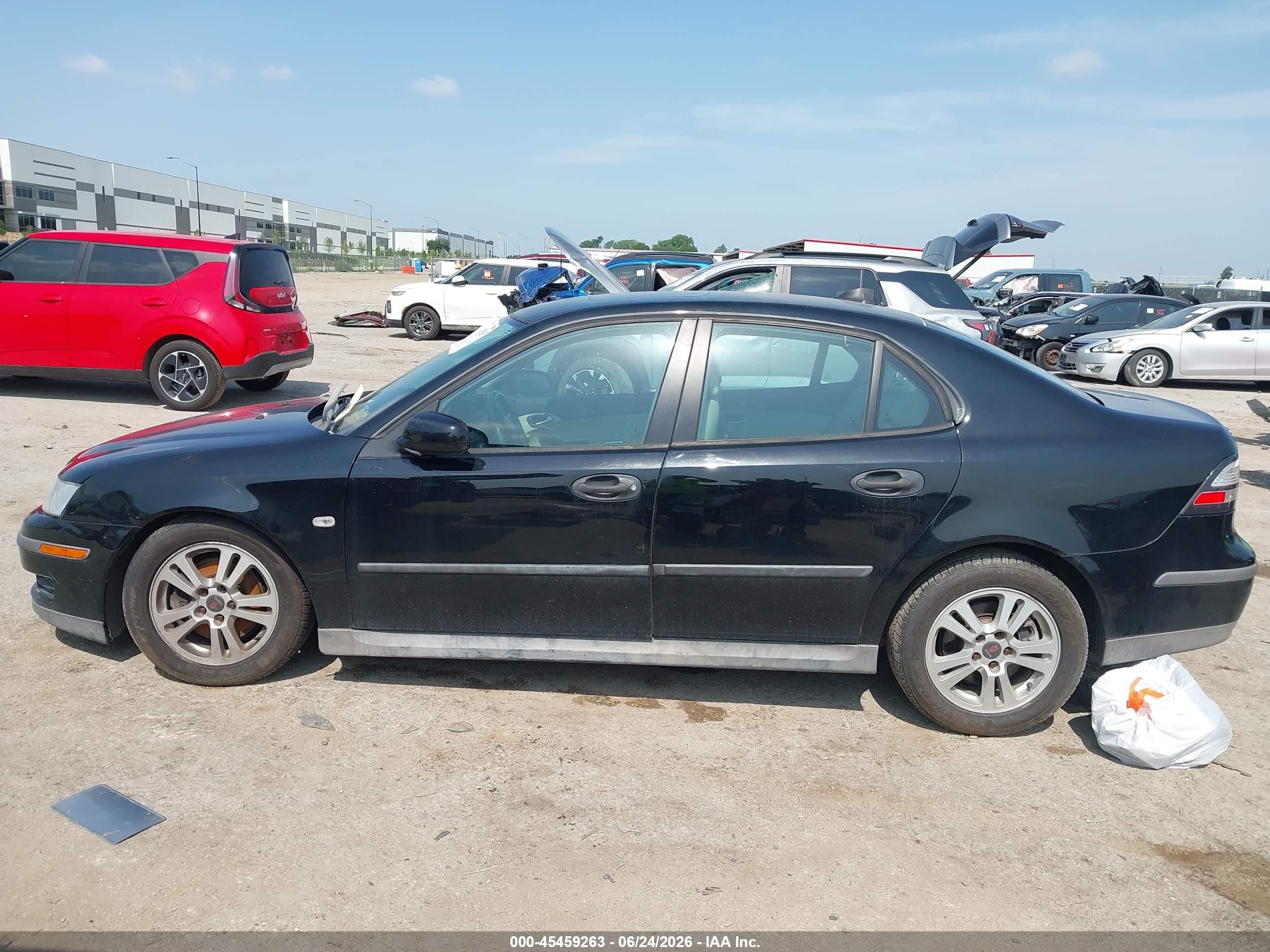 2005 Saab 9-3 Linear Black vin: YS3FB49S651047656