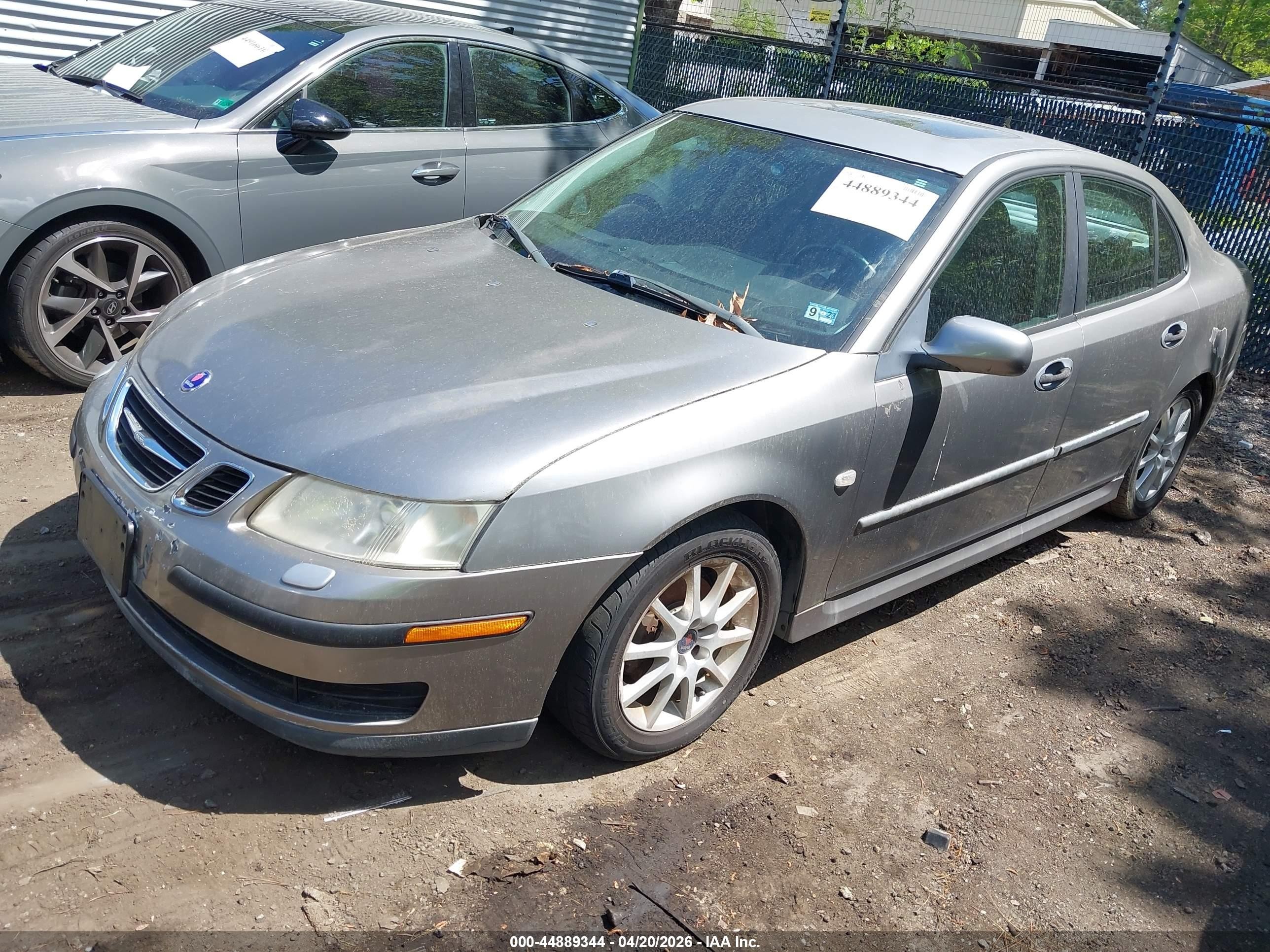 2003 Saab 9-3 Linear Gray vin: YS3FB49S831008824