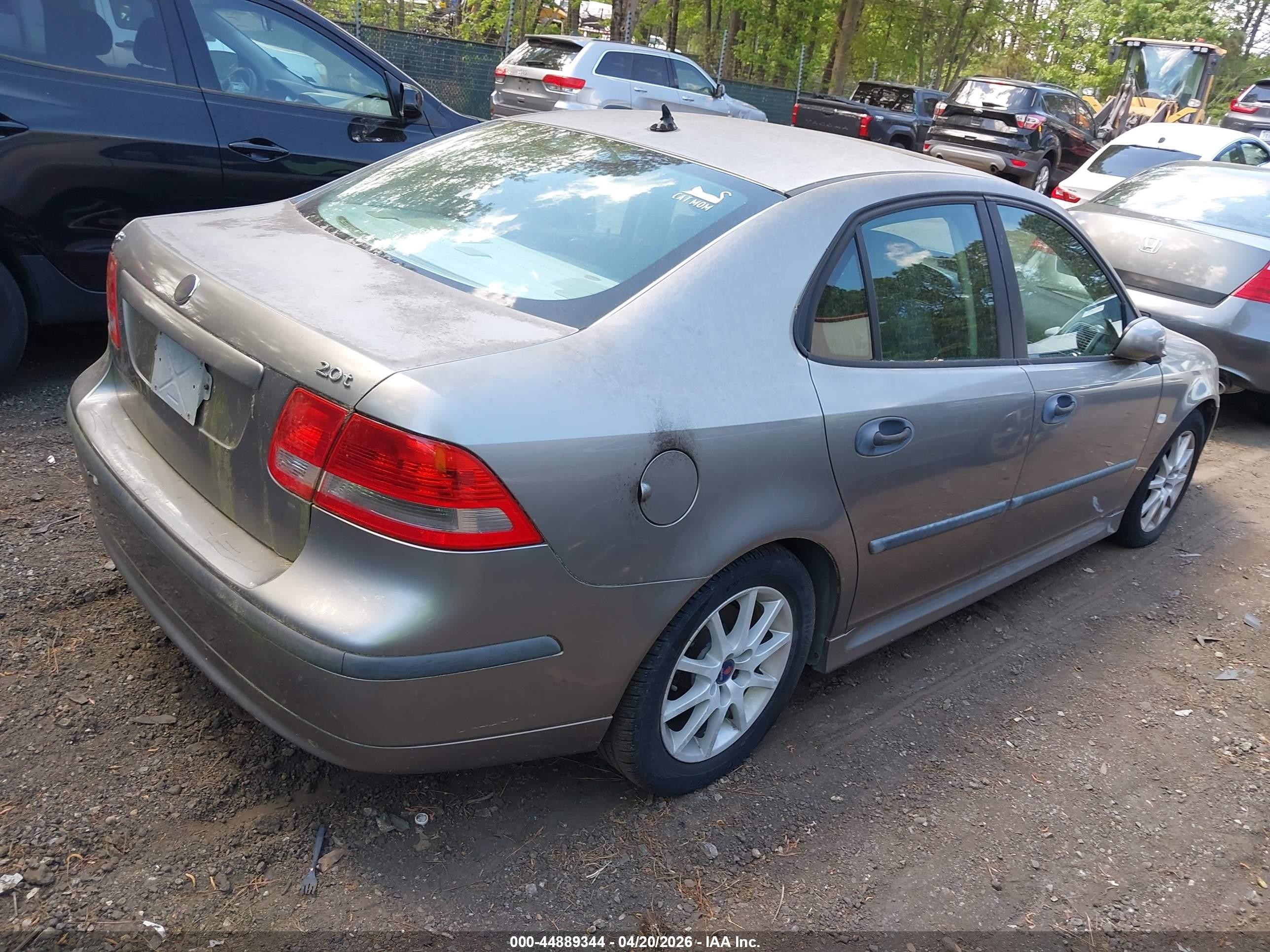 2003 Saab 9-3 Linear Gray vin: YS3FB49S831008824