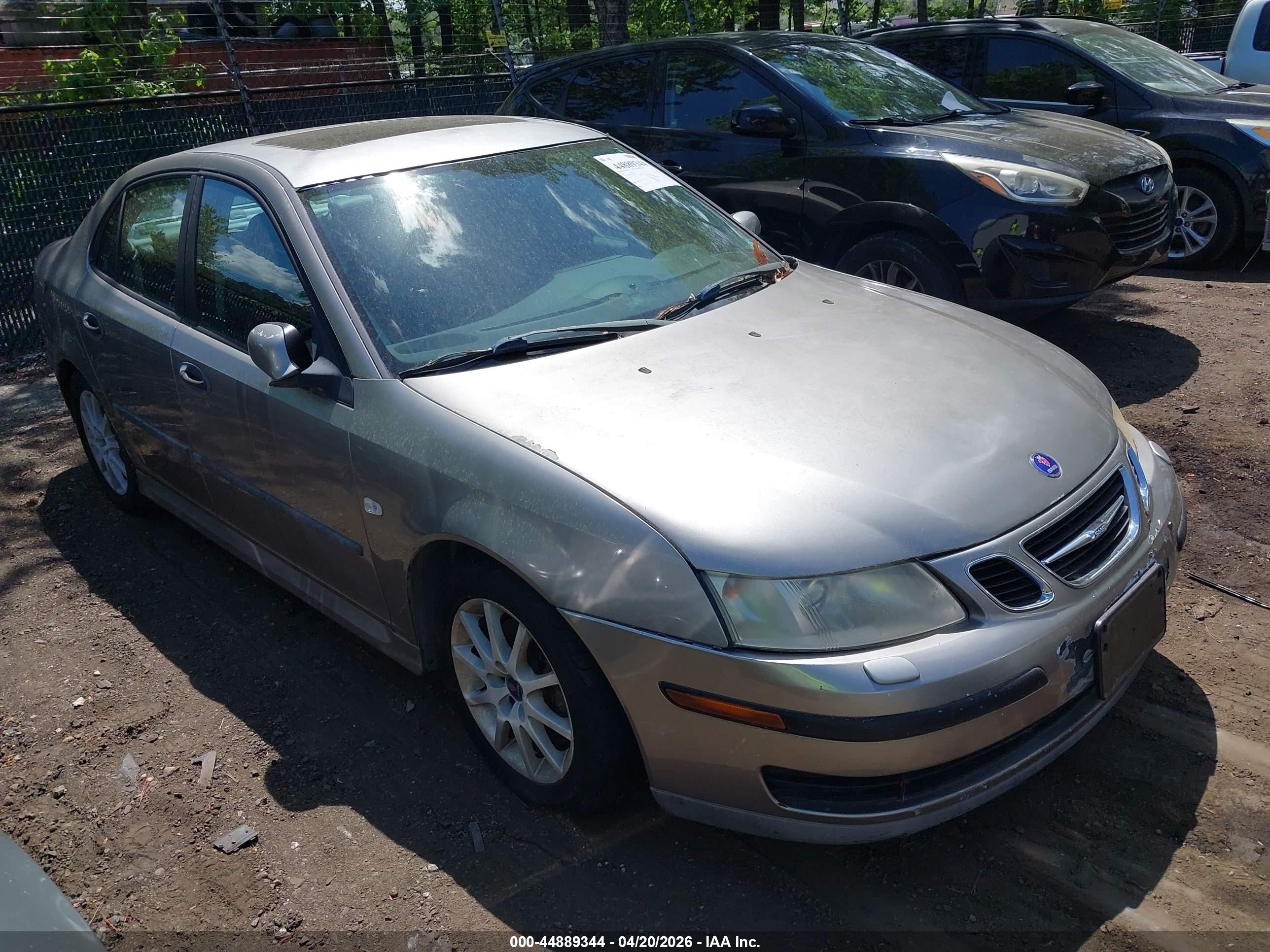 2003 Saab 9-3 Linear Gray vin: YS3FB49S831008824