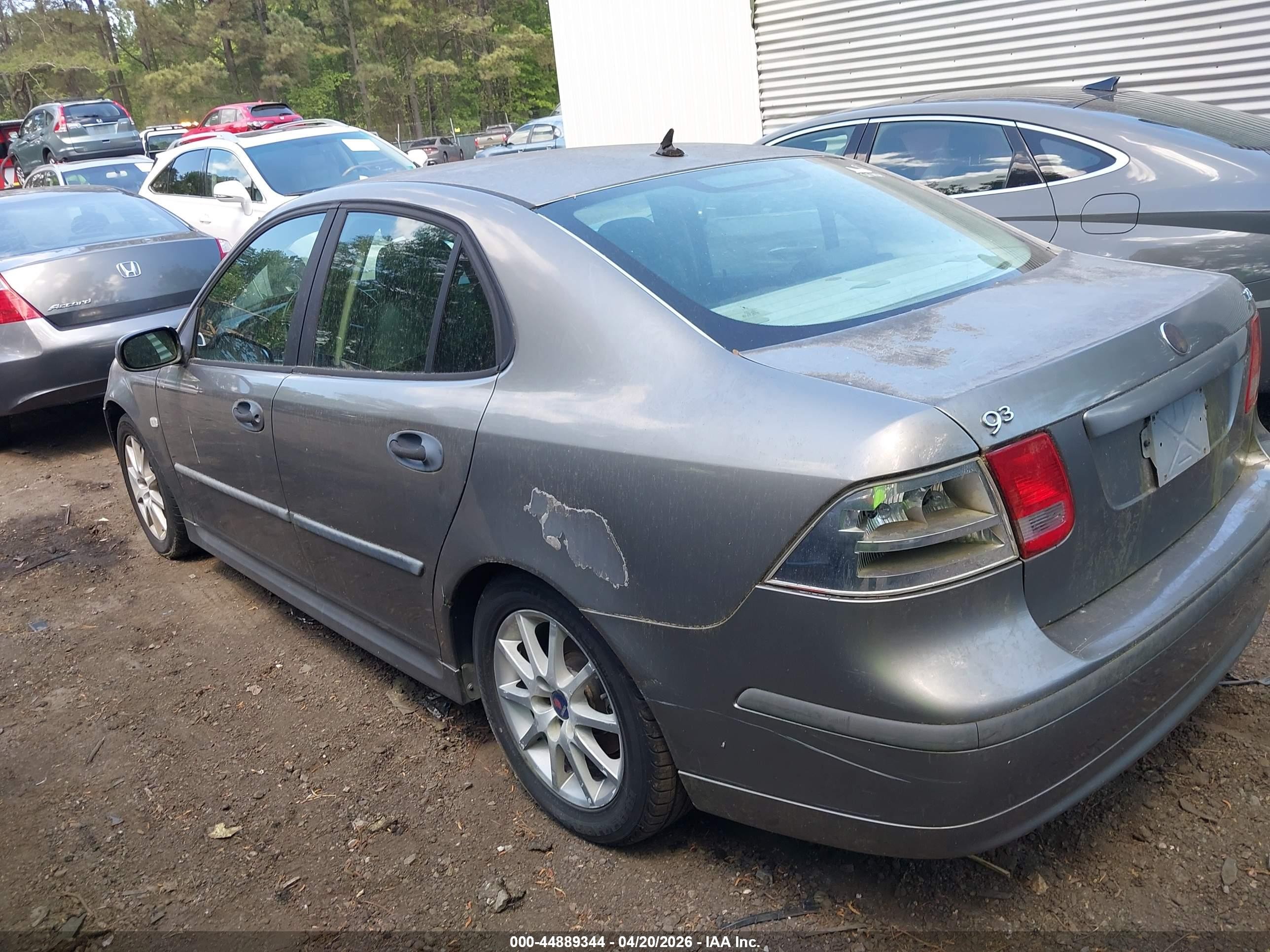 2003 Saab 9-3 Linear Gray vin: YS3FB49S831008824