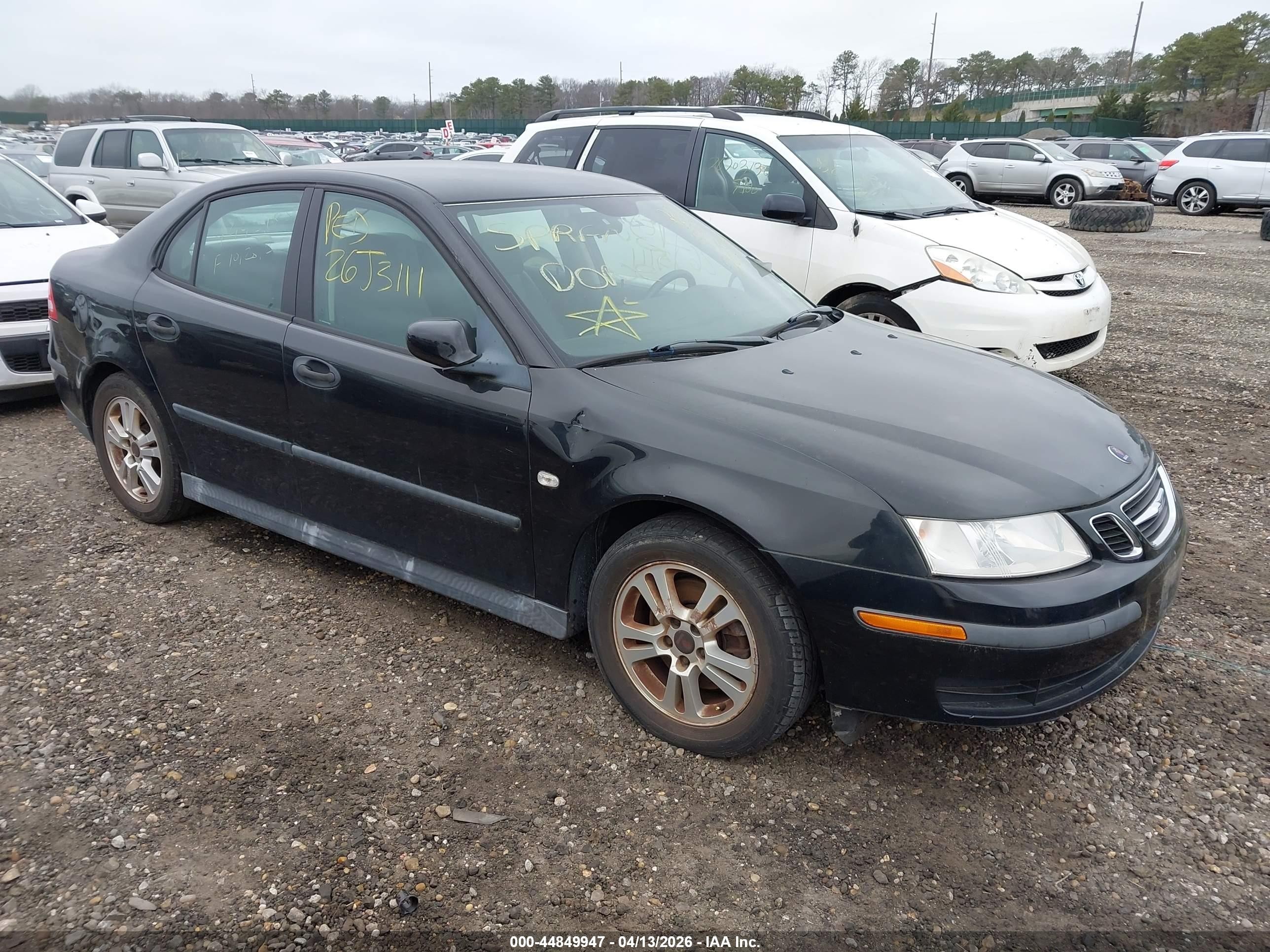 2005 Saab 9-3 Linear Black vin: YS3FB49S851046699