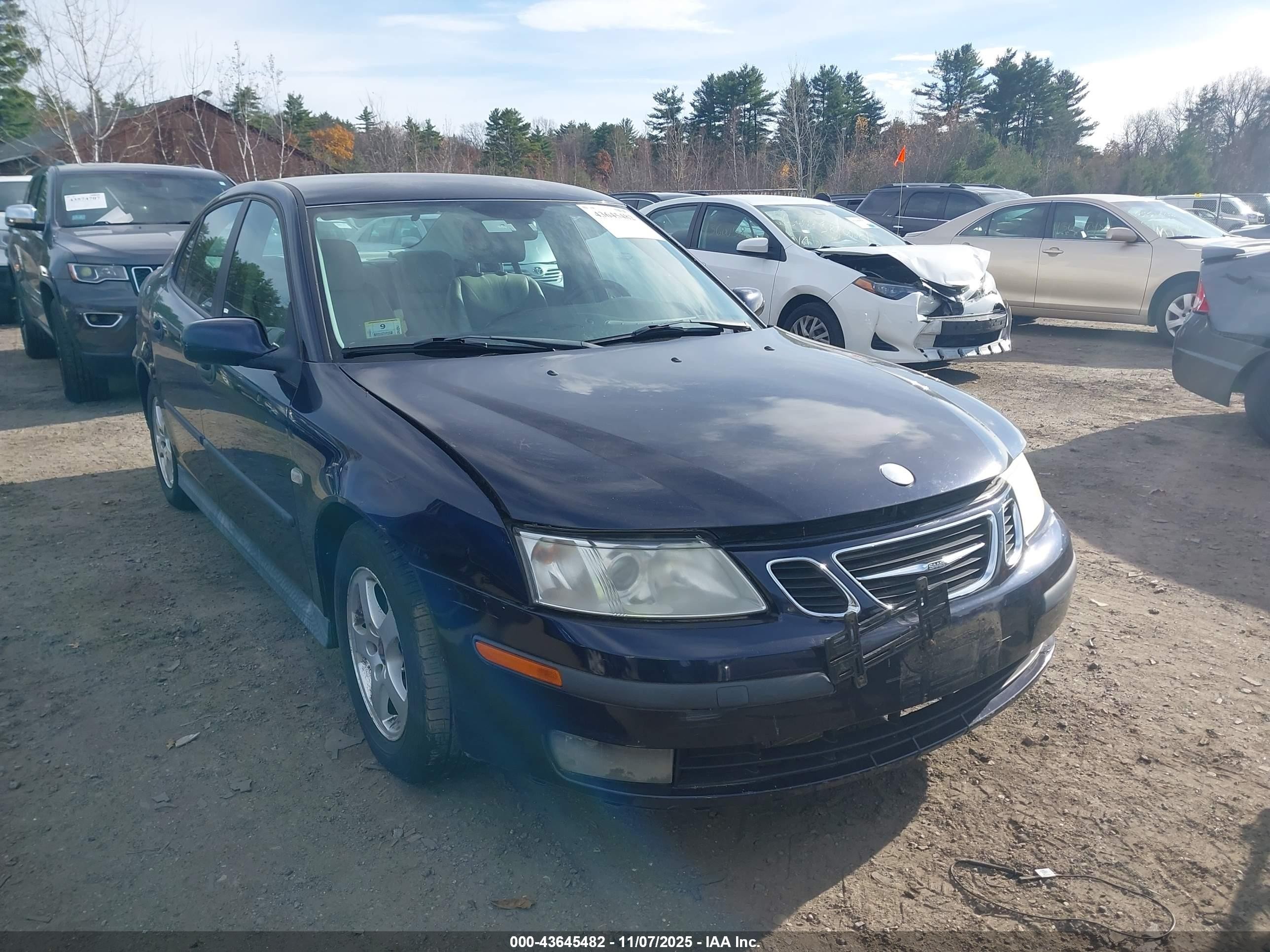 2003 Saab 9-3 Linear Blue vin: YS3FB49S931046319