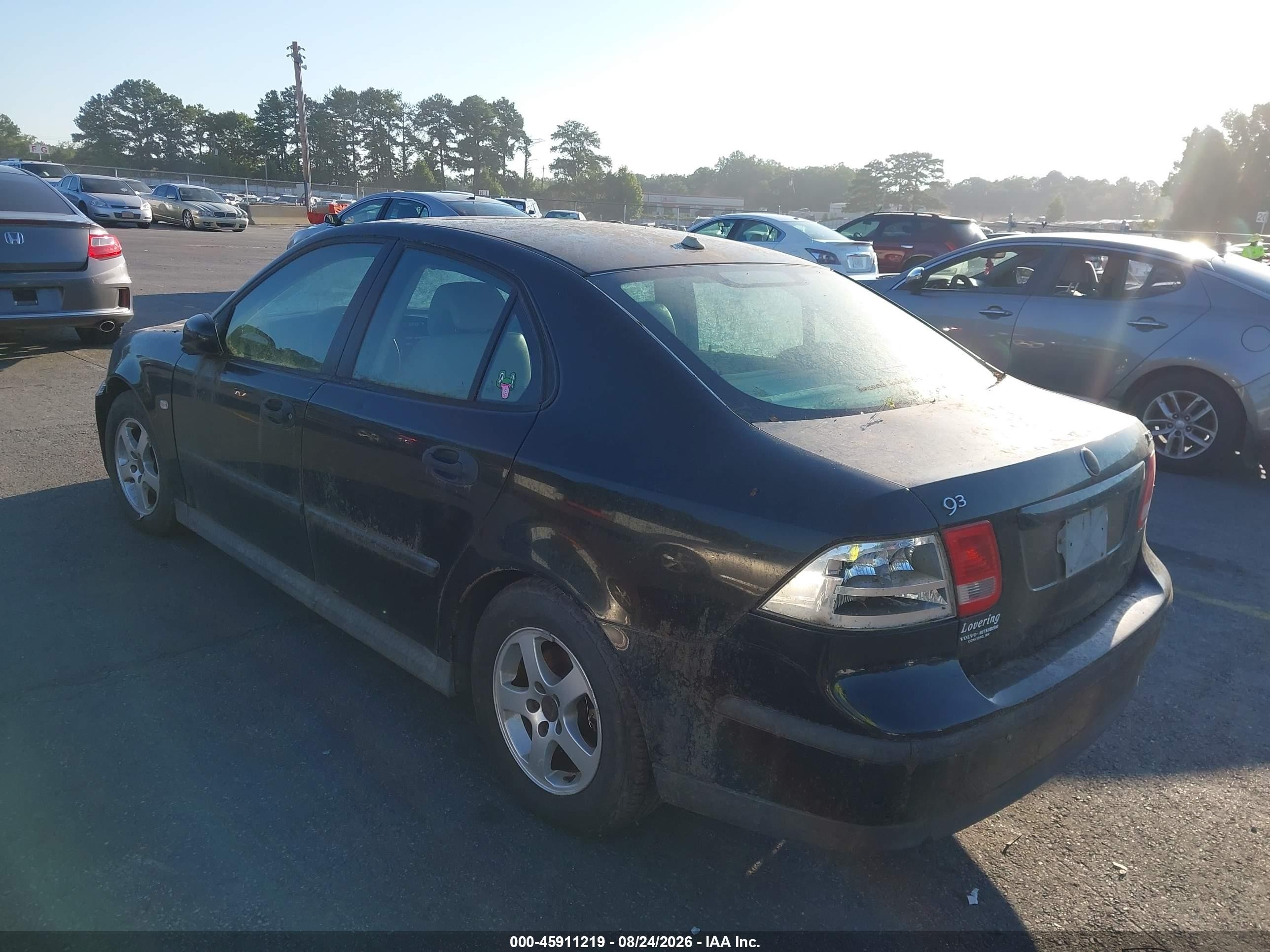 2004 Saab 9-3 Linear Black vin: YS3FB49SX41046511