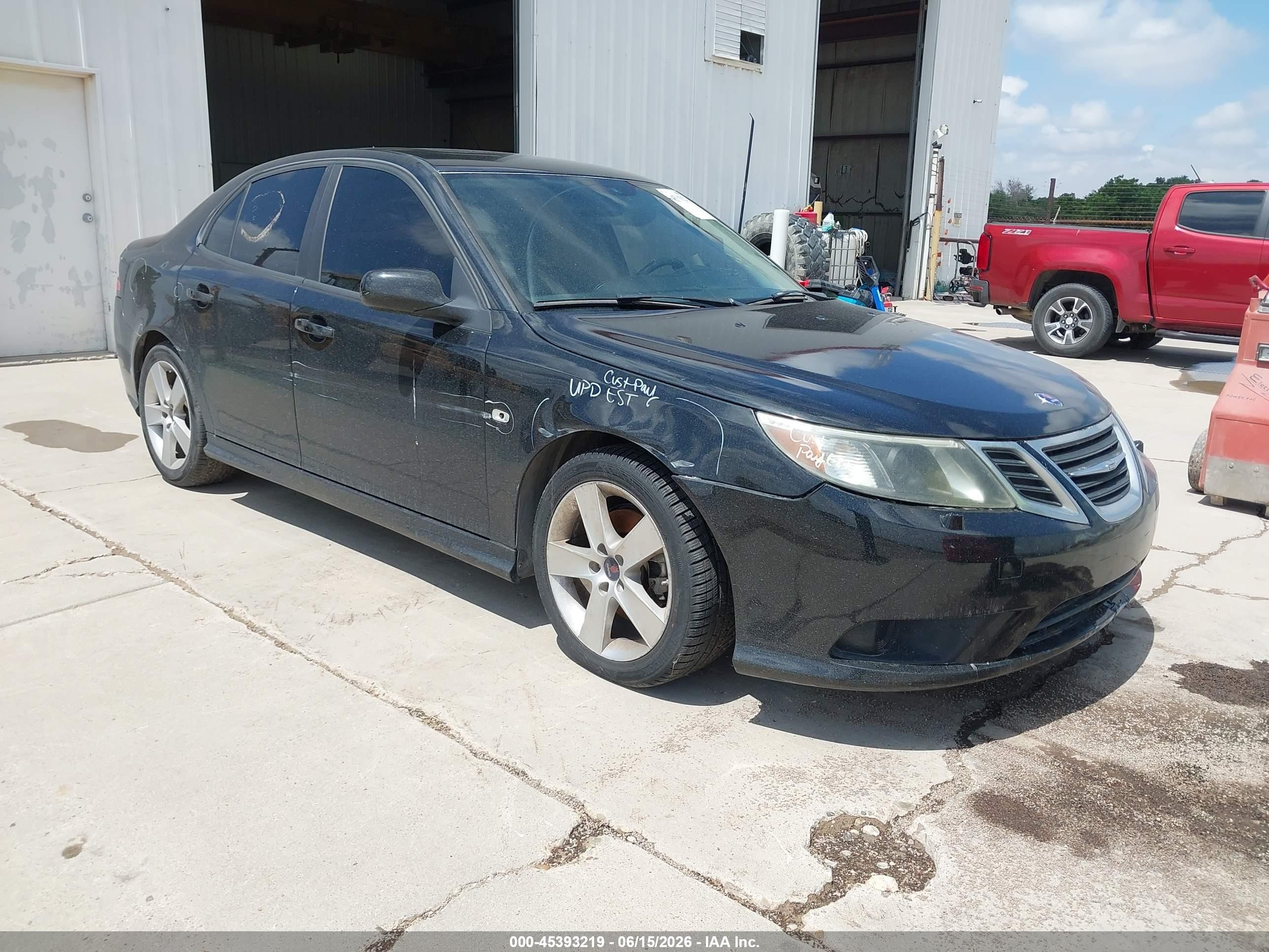 2008 Saab 9-3 2.0t Black vin: YS3FB49Y081010952