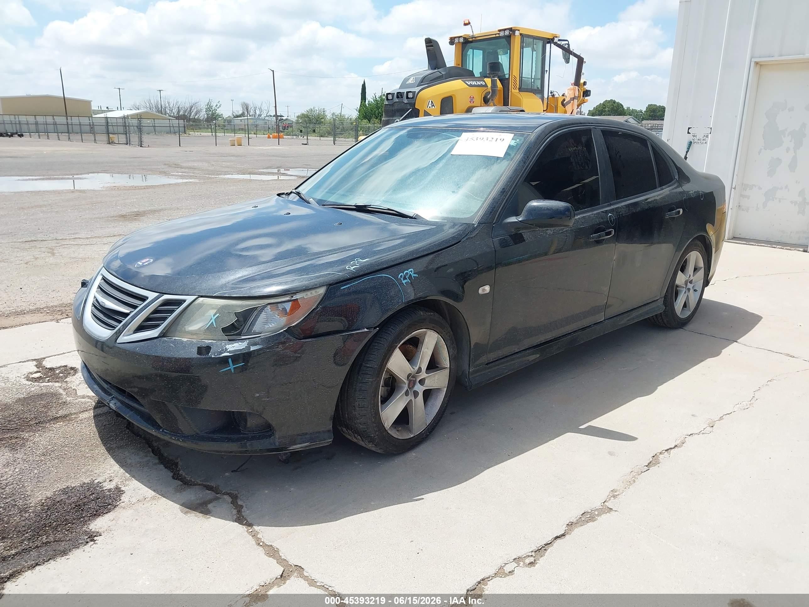 2008 Saab 9-3 2.0t Black vin: YS3FB49Y081010952