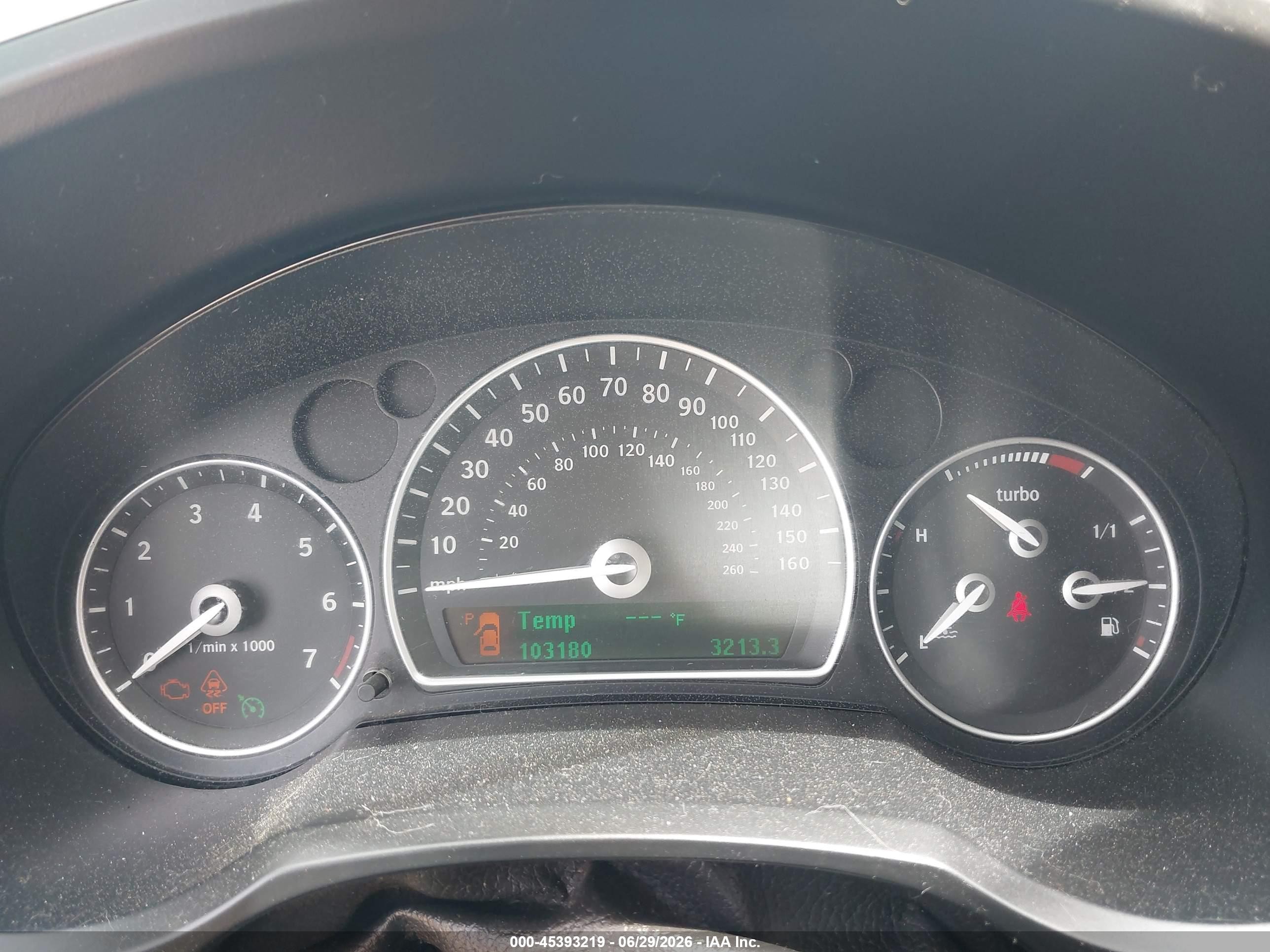 2008 Saab 9-3 2.0t Black vin: YS3FB49Y081010952