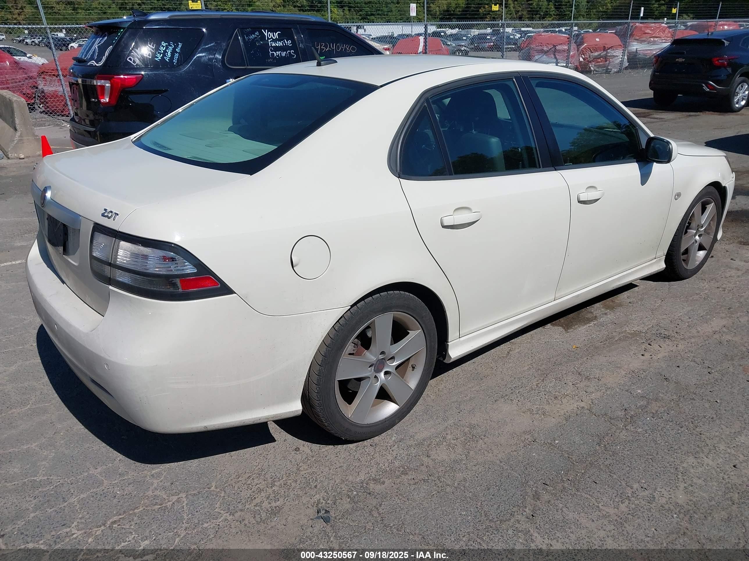 2009 Saab 9-3 2.0t Cream vin: YS3FB49Y091002187