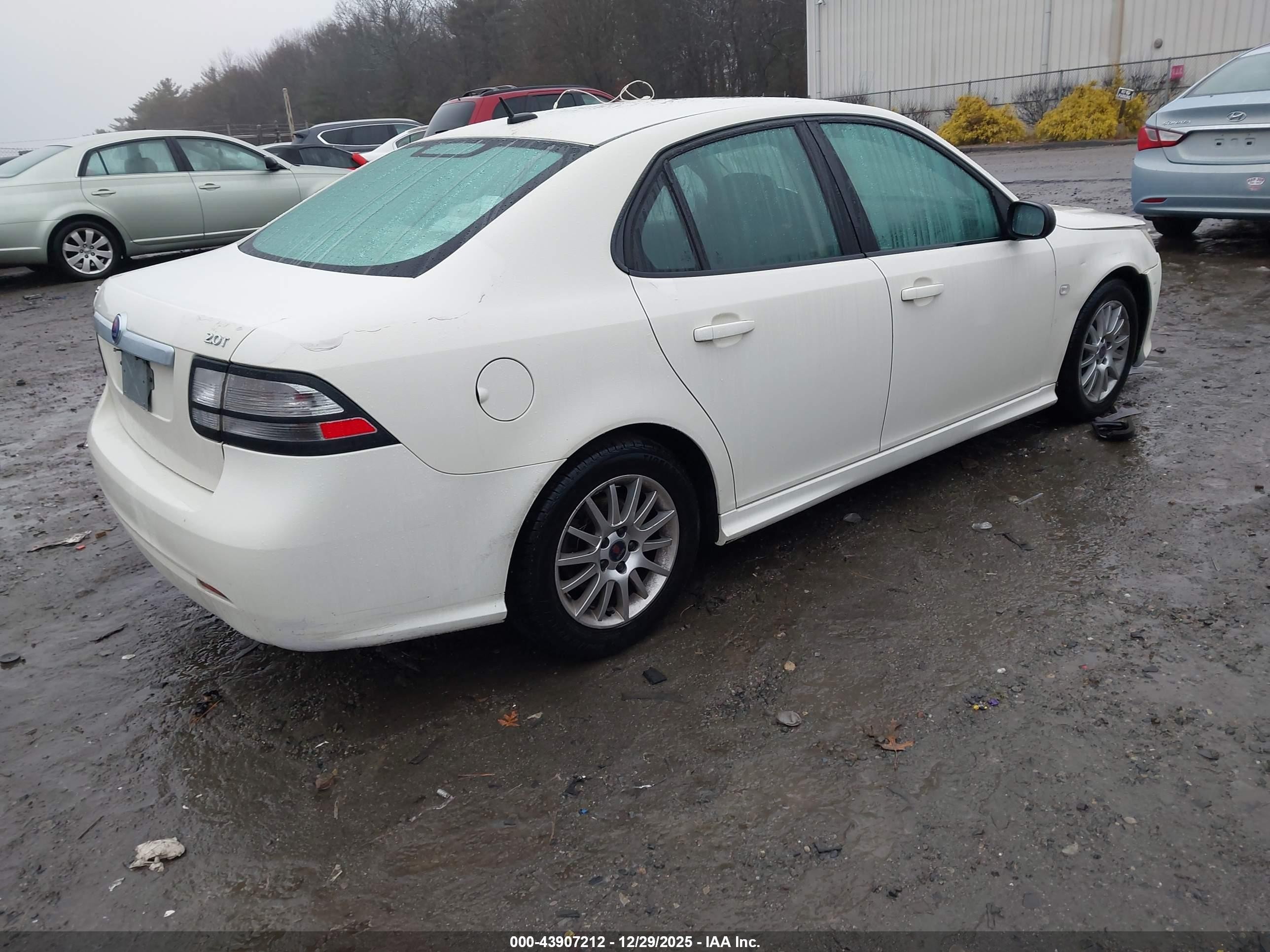 2009 Saab 9-3 2.0t White vin: YS3FB49Y091006093