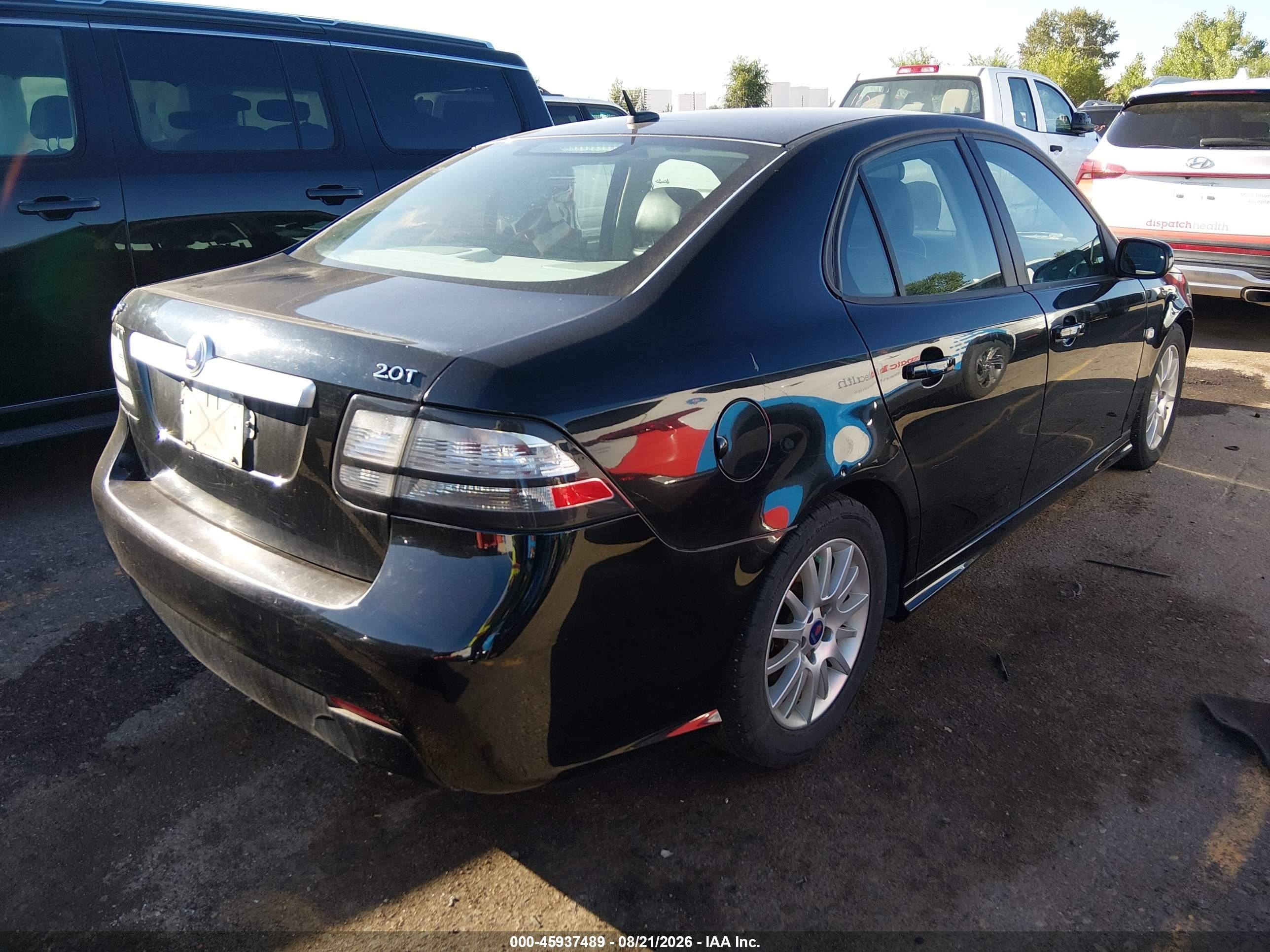 2009 Saab 9-3 2.0t Black vin: YS3FB49Y291019864