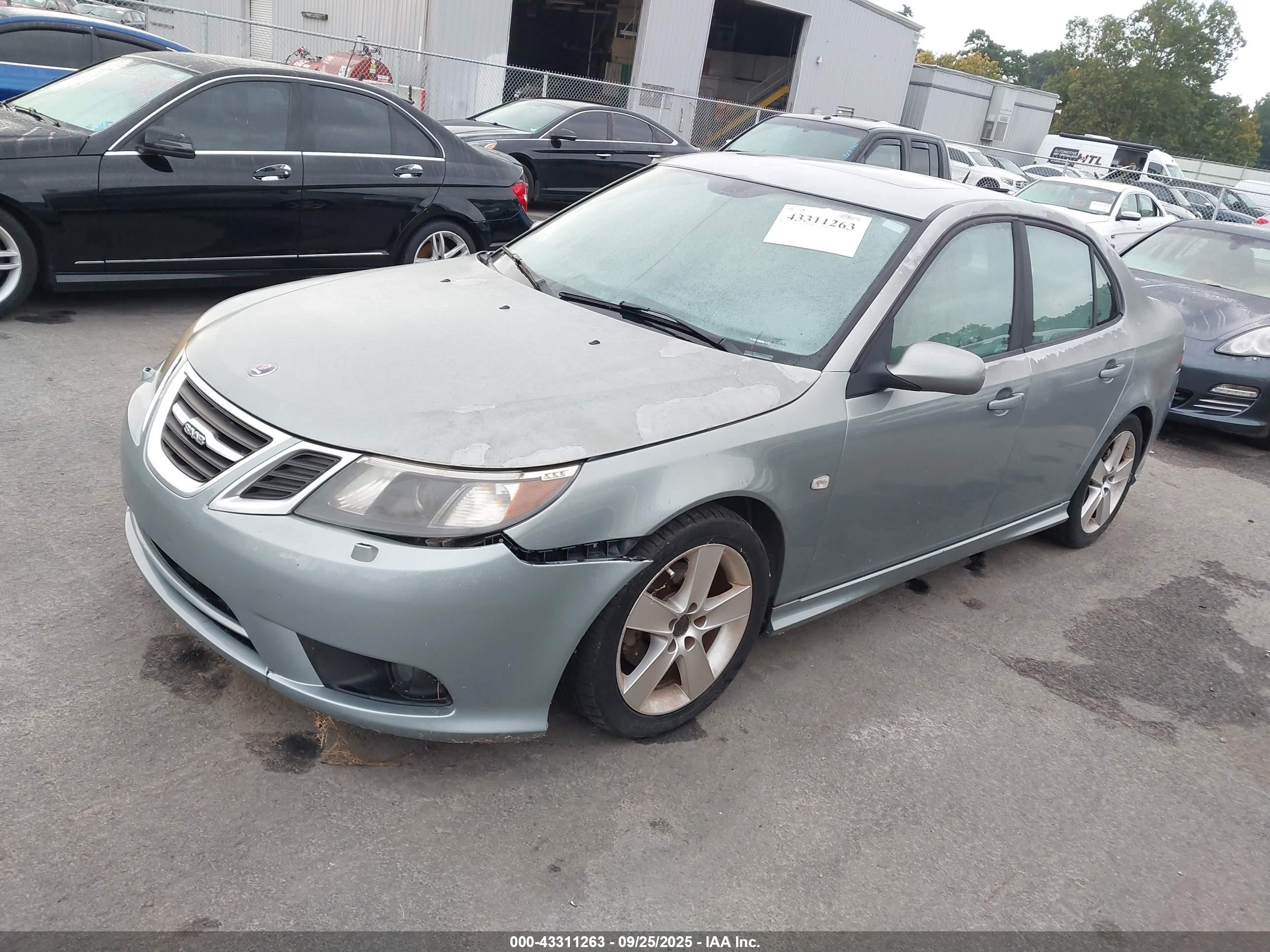 2009 Saab 9-3 2.0t Серый vin: YS3FB49Y391003561