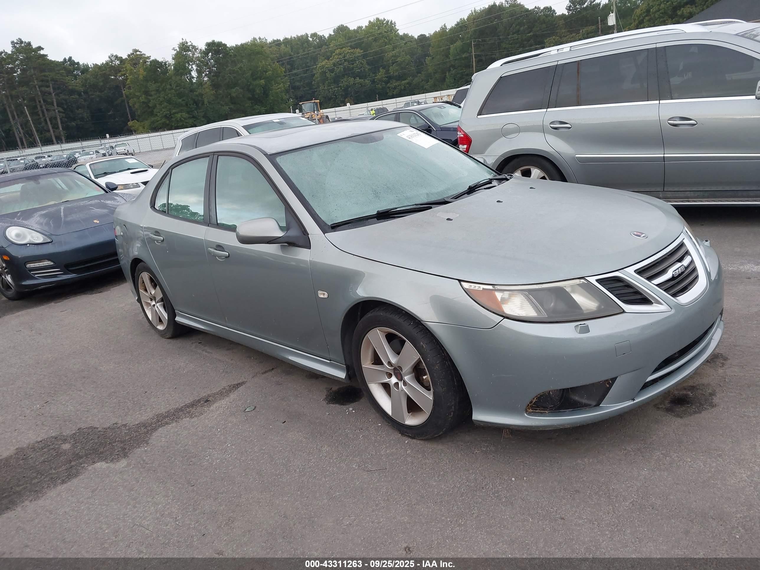 2009 Saab 9-3 2.0t Gray vin: YS3FB49Y391003561