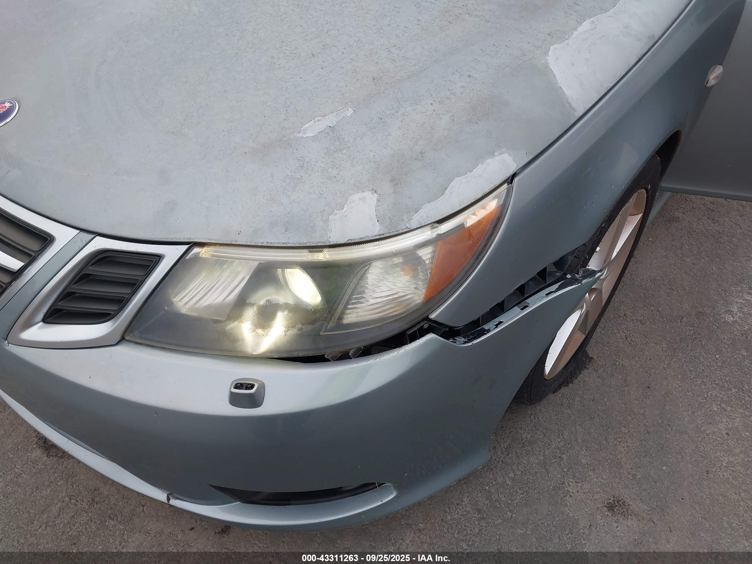 2009 Saab 9-3 2.0t Серый vin: YS3FB49Y391003561