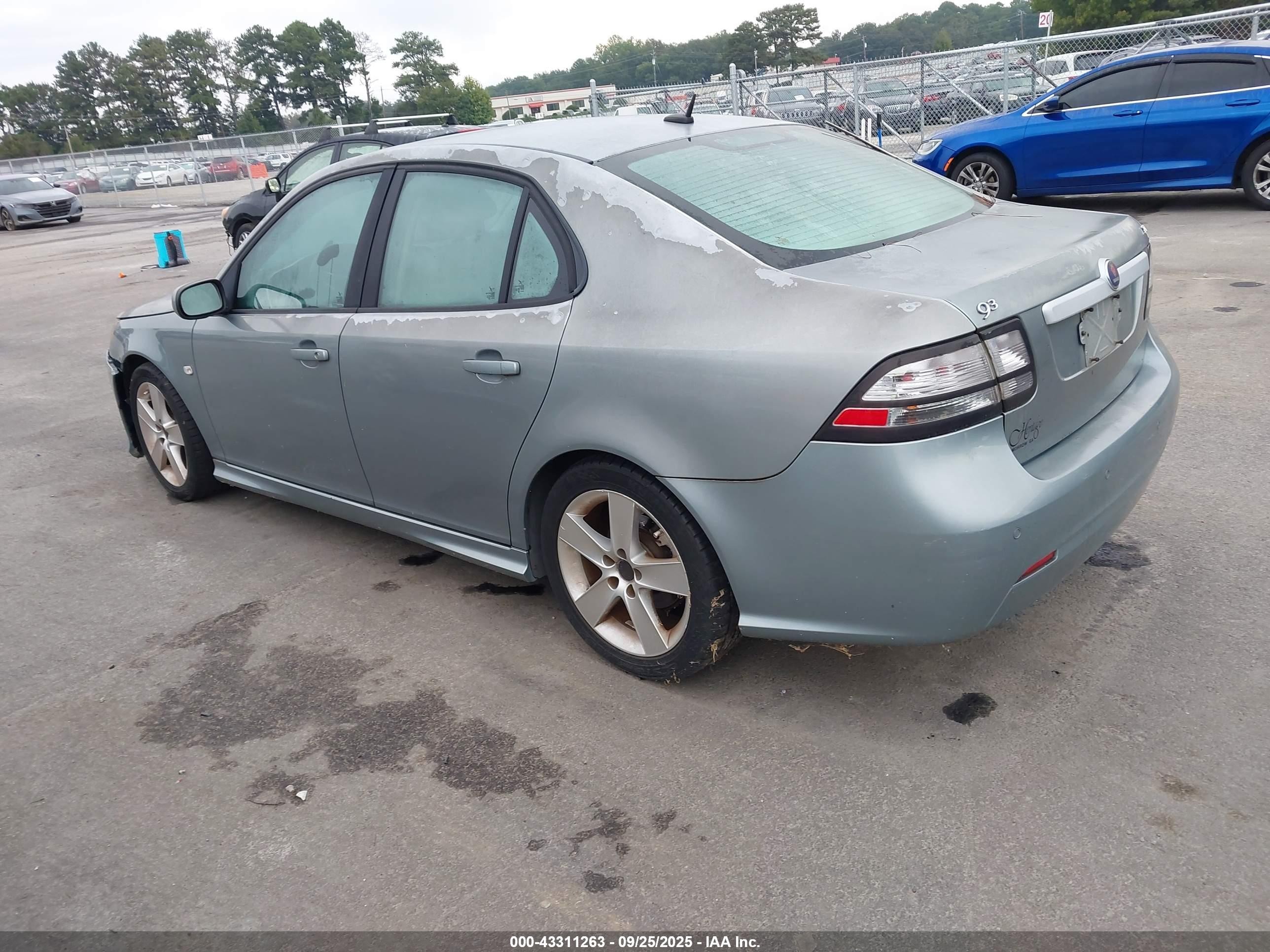 2009 Saab 9-3 2.0t Серый vin: YS3FB49Y391003561