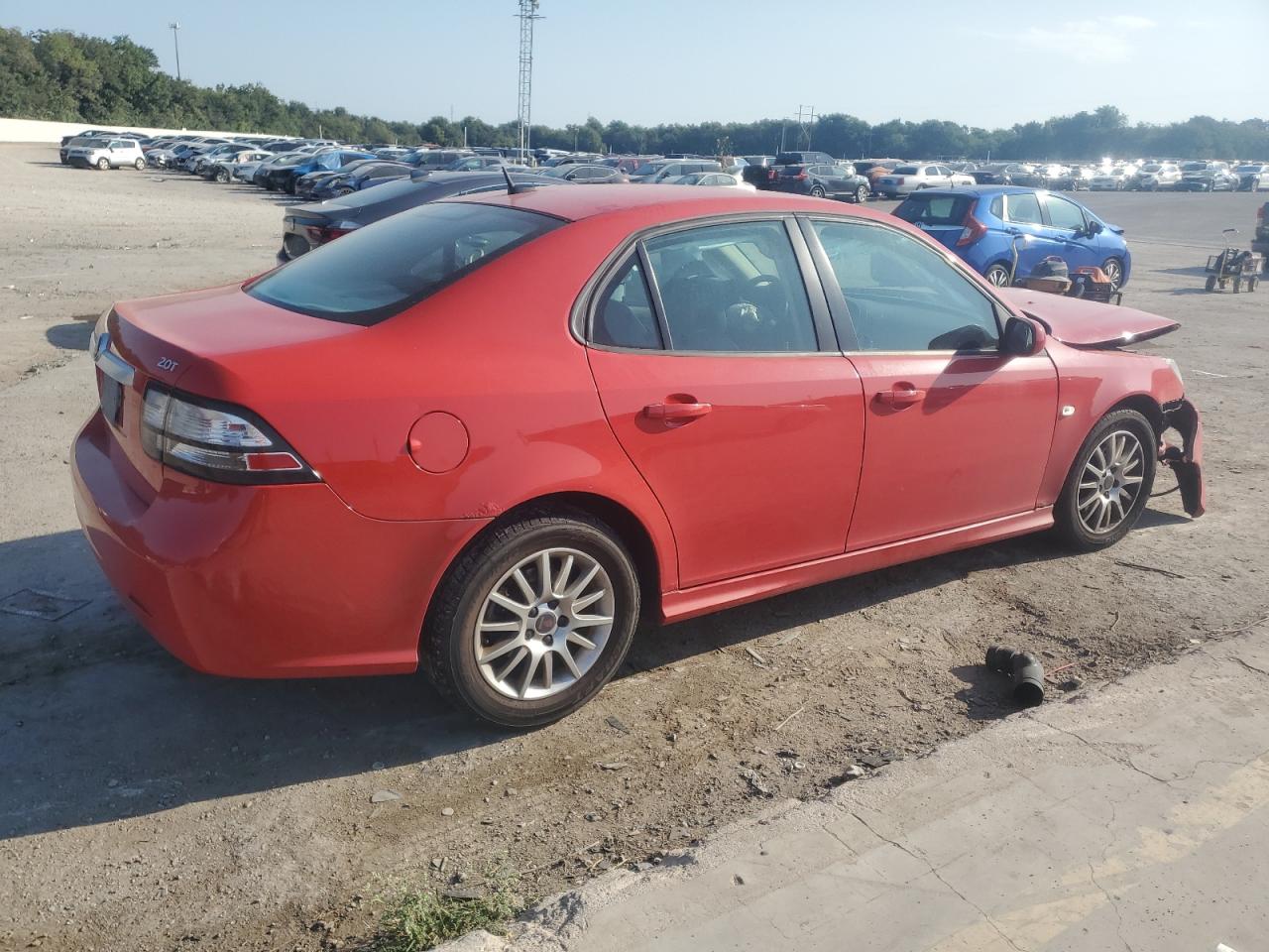 2009 Saab 9-3 2.0t Красный vin: YS3FB49Y491003651