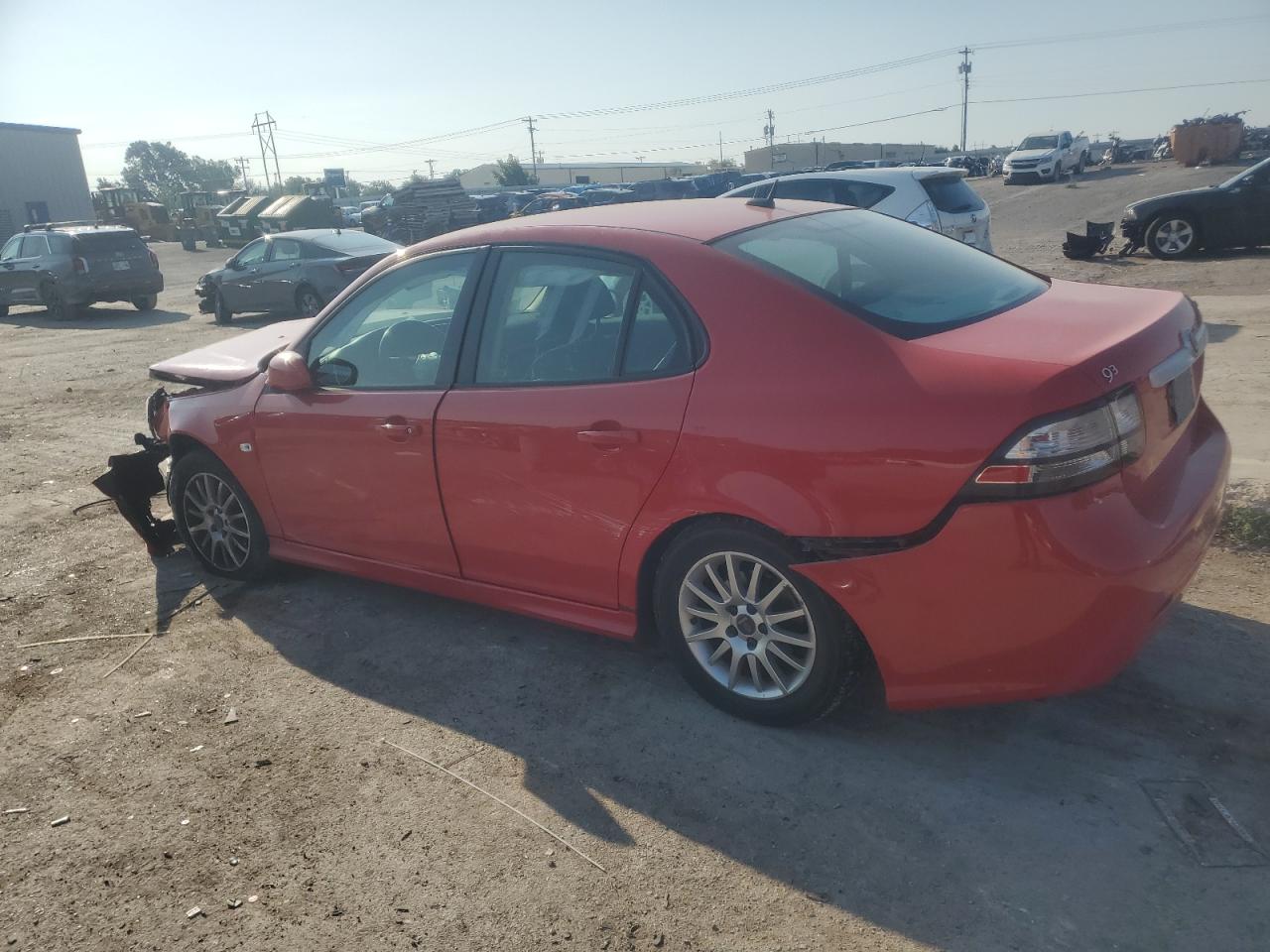 2009 Saab 9-3 2.0t Красный vin: YS3FB49Y491003651
