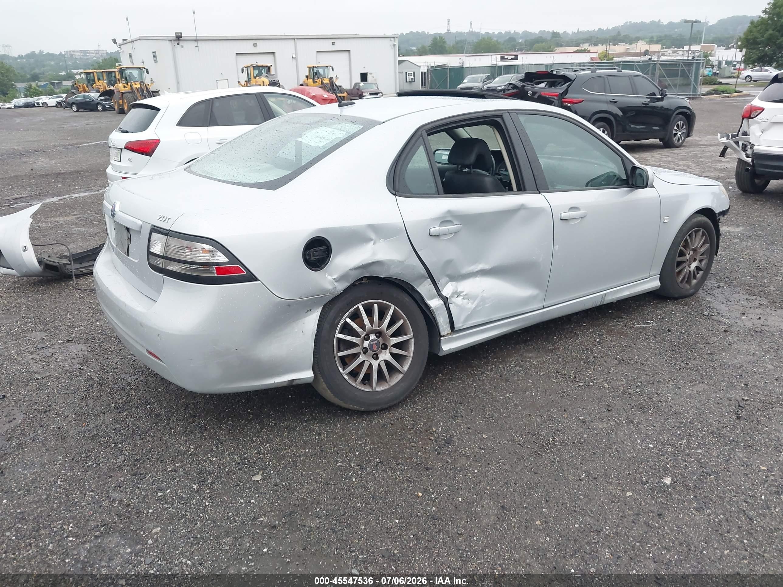 2008 Saab 9-3 2.0t Silver vin: YS3FB49Y781115813