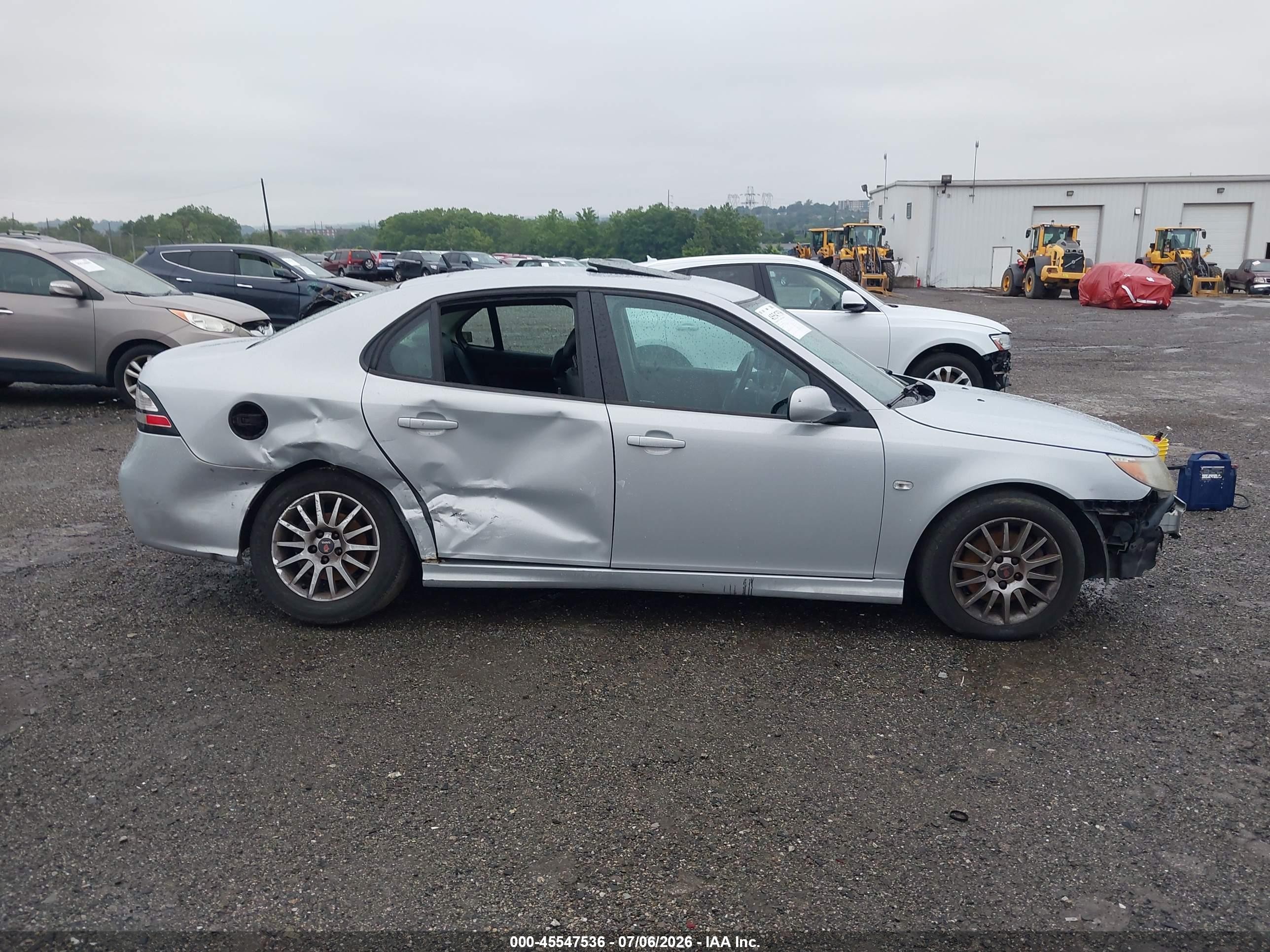 2008 Saab 9-3 2.0t Silver vin: YS3FB49Y781115813