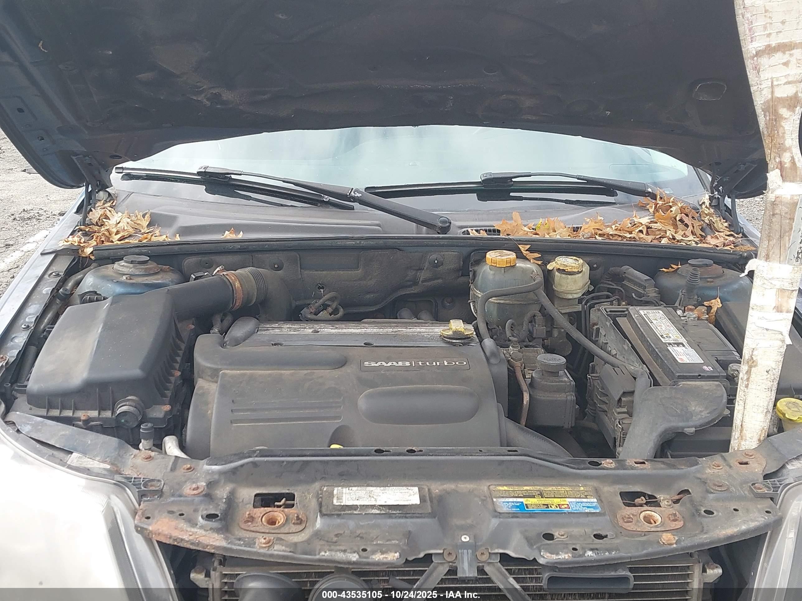 2009 Saab 9-3 2.0t Синий vin: YS3FB49Y791011517