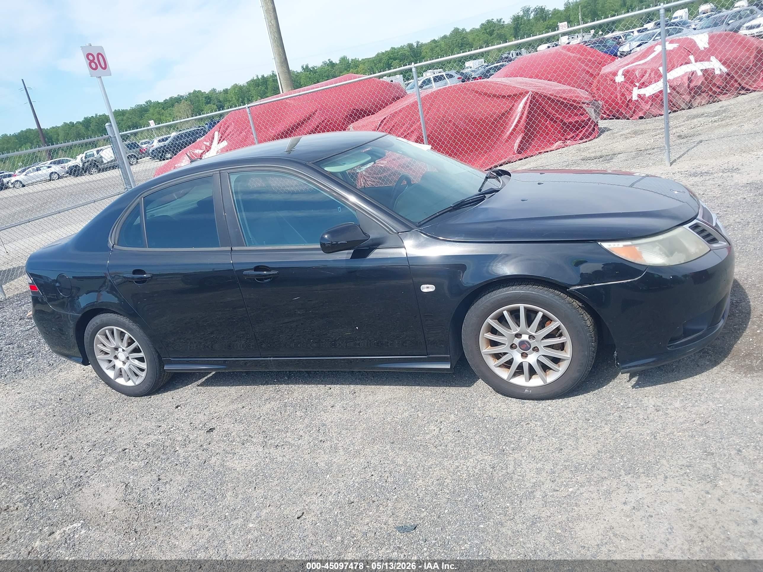2009 Saab 9-3 2.0t Черный vin: YS3FB49Y791016331